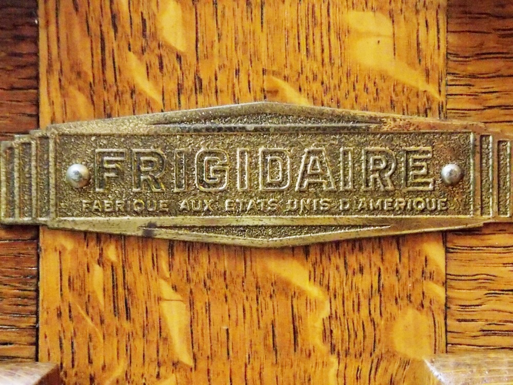 Antique Frigidaire Golden Oak Ice Box, All Original