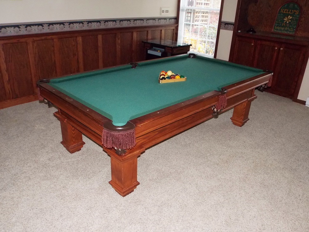 Peter Vitalie Pool Table with an Oak Base