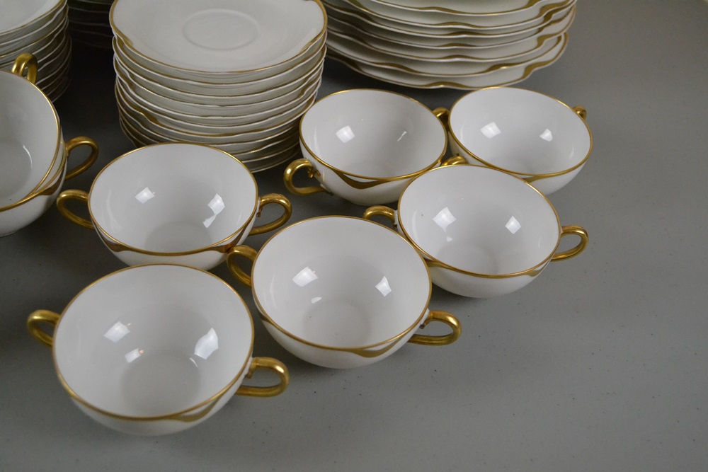 114 Pieces Vintage Haviland & Co. Limoges China "Silver Anniversary" Pattern