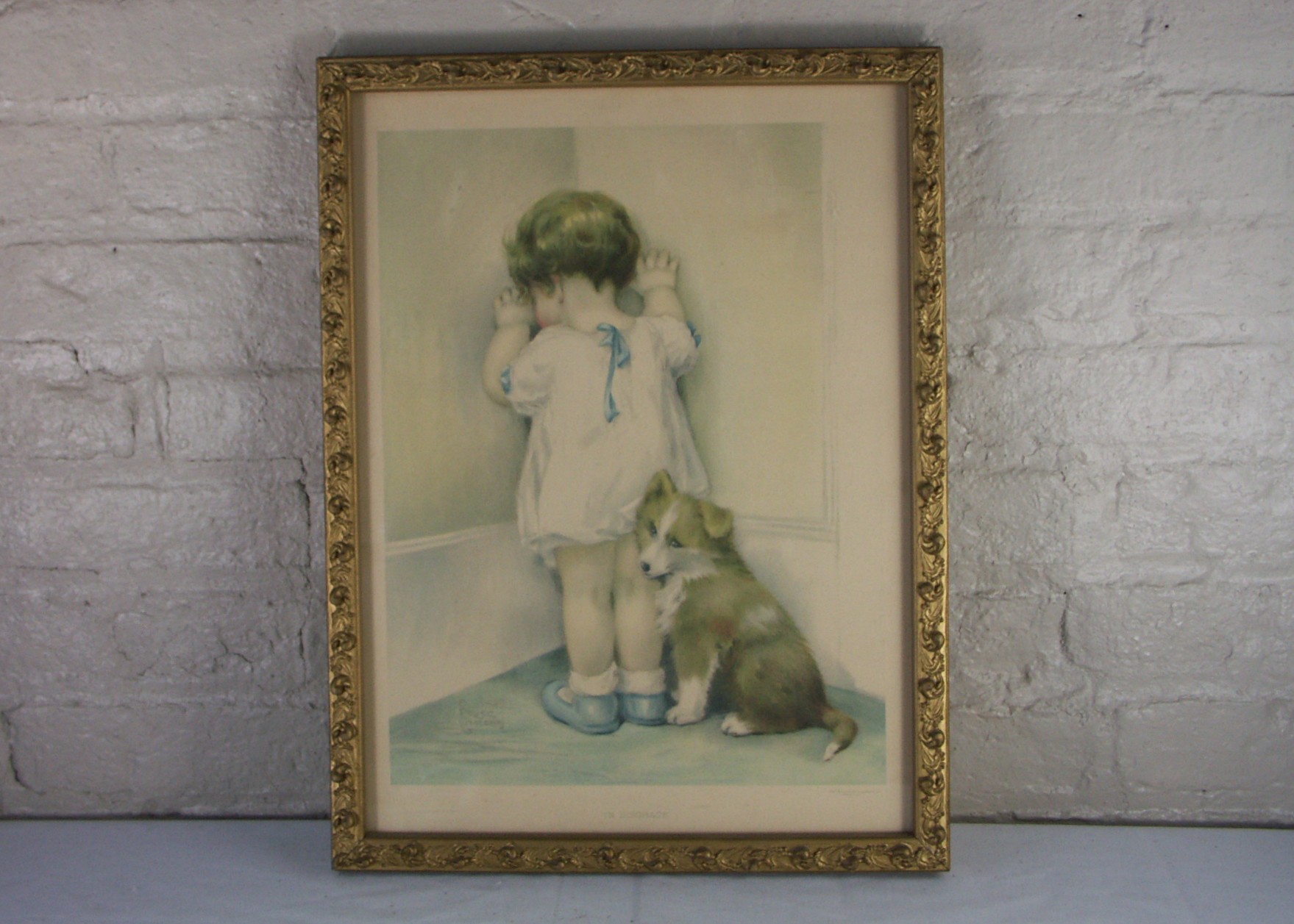 Bessie Pease Gutmann "In Disgrace" Framed Print
