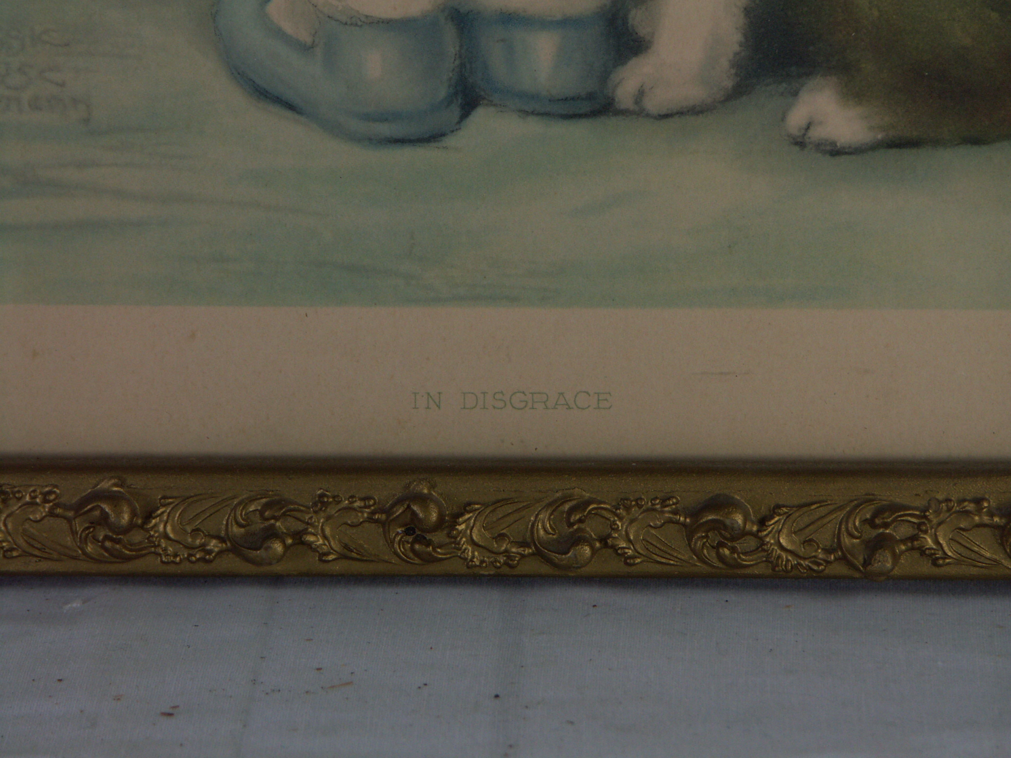 Bessie Pease Gutmann "In Disgrace" Framed Print