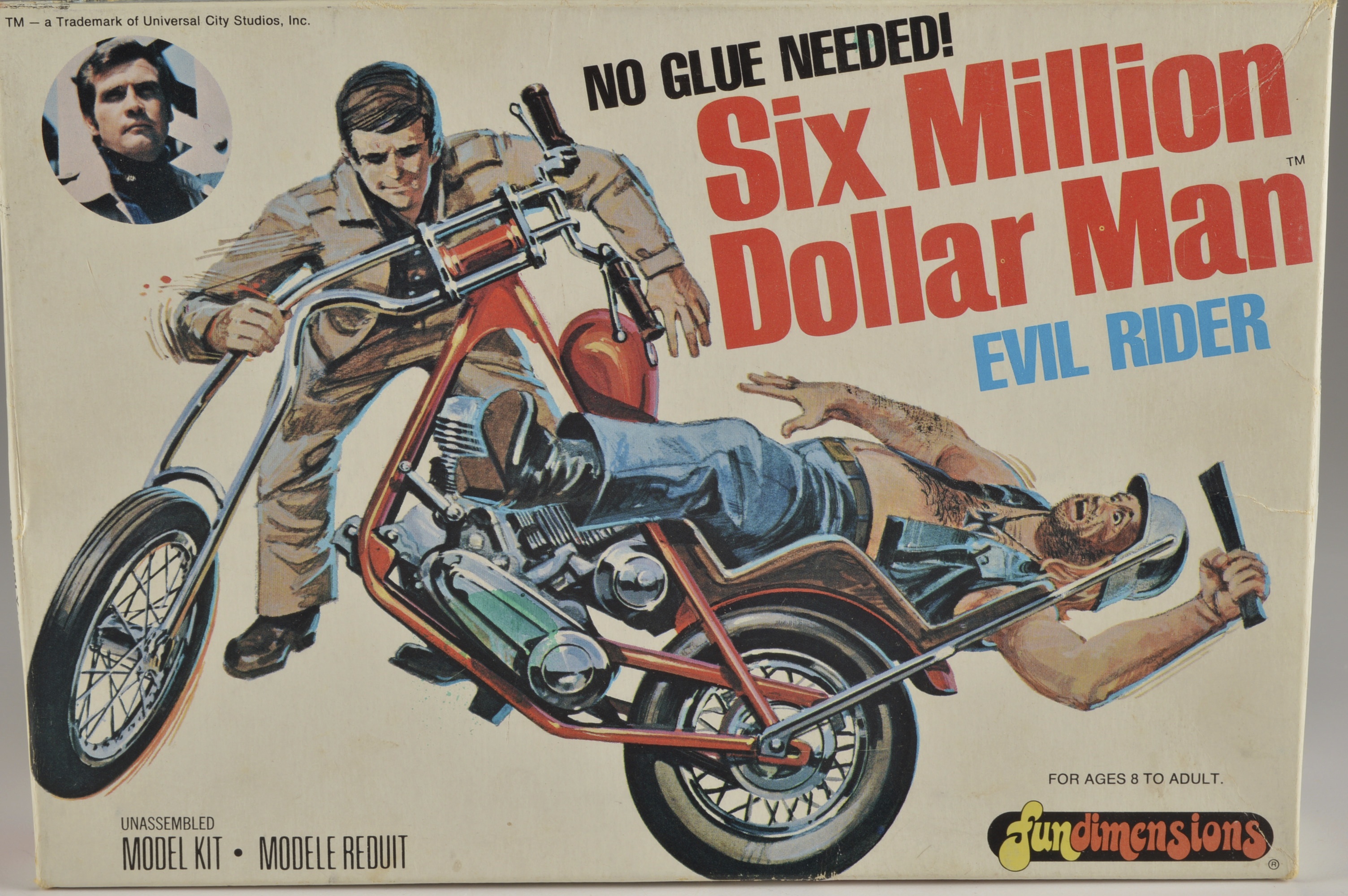 Six Million Dollar Man Evil Rider Model Kit 