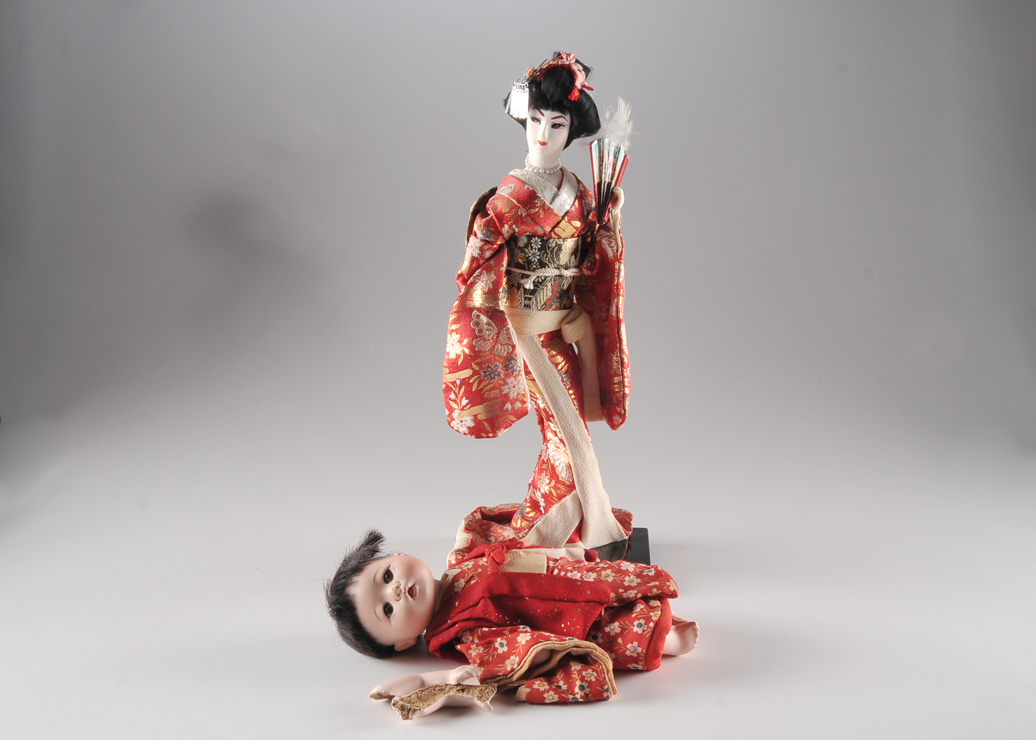 Japanese Fabric Geisha Doll 