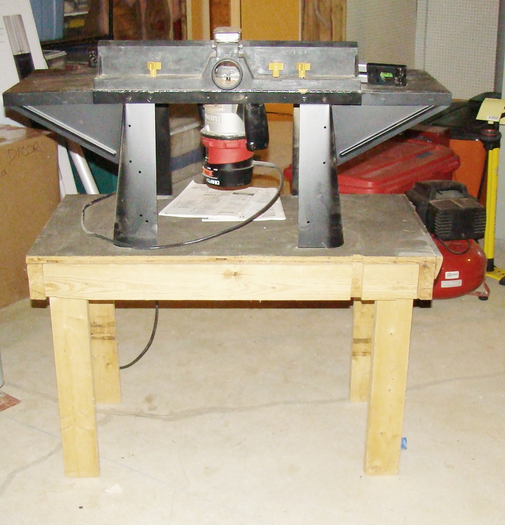 Craftsman Router, Router table mounted on Homemade table