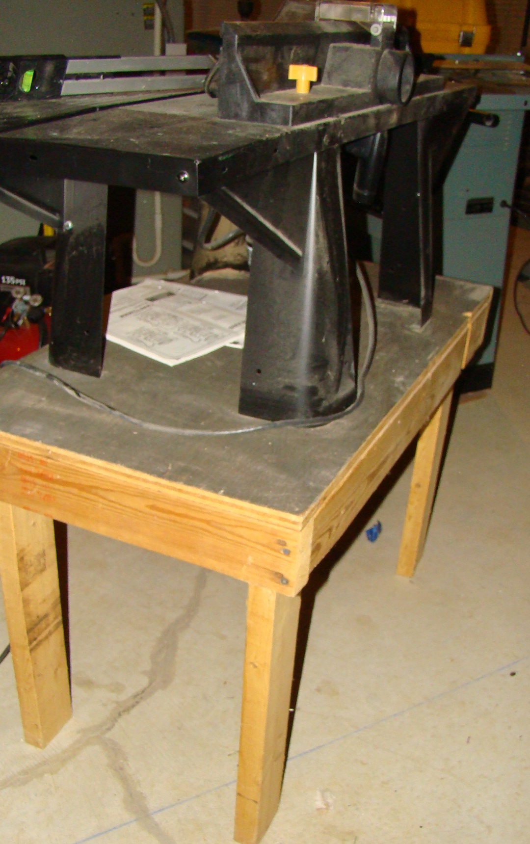 Craftsman Router, Router table mounted on Homemade table