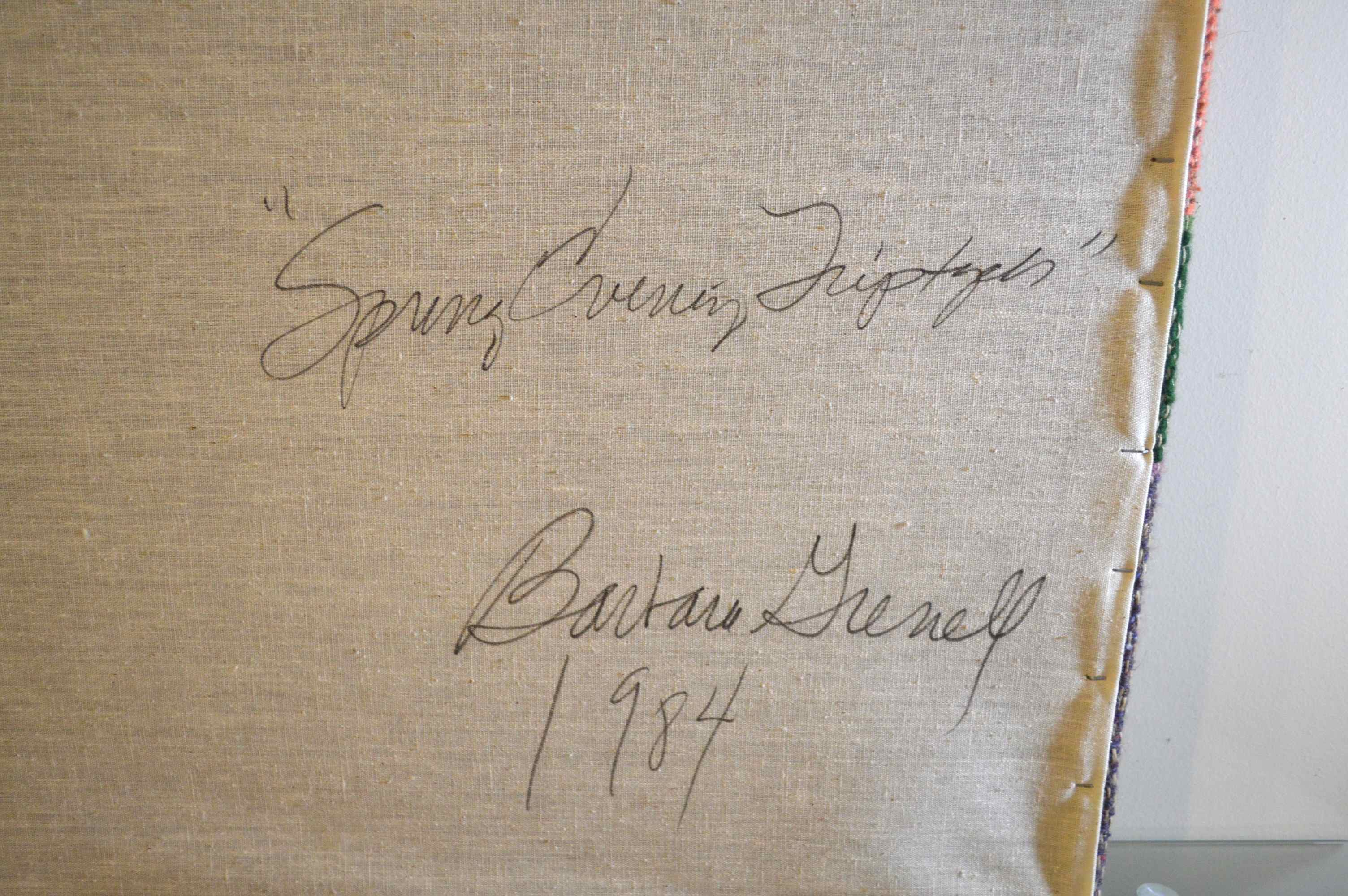 Barbara Grenell Woven Yarn Triptych 