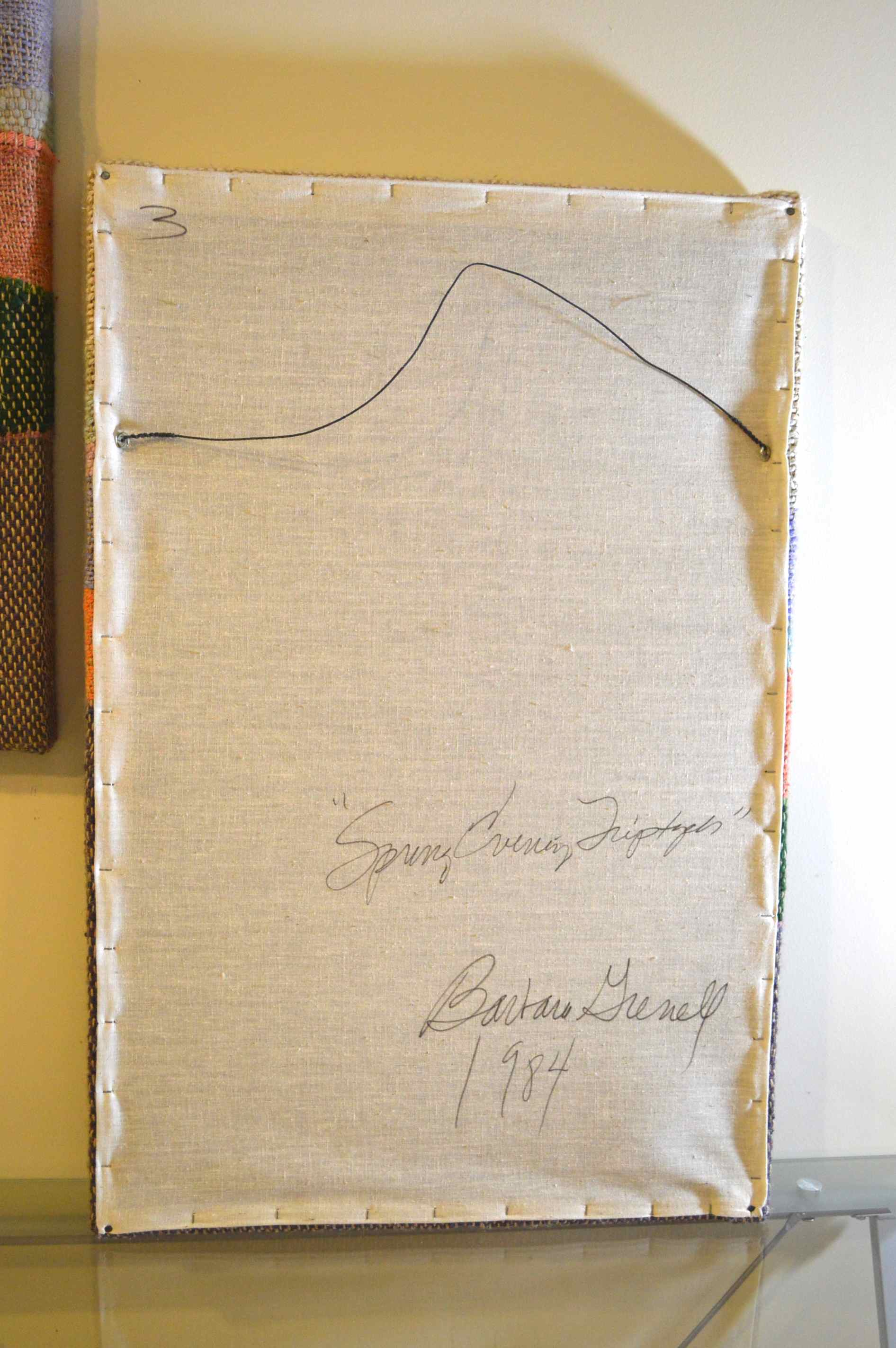 Barbara Grenell Woven Yarn Triptych 