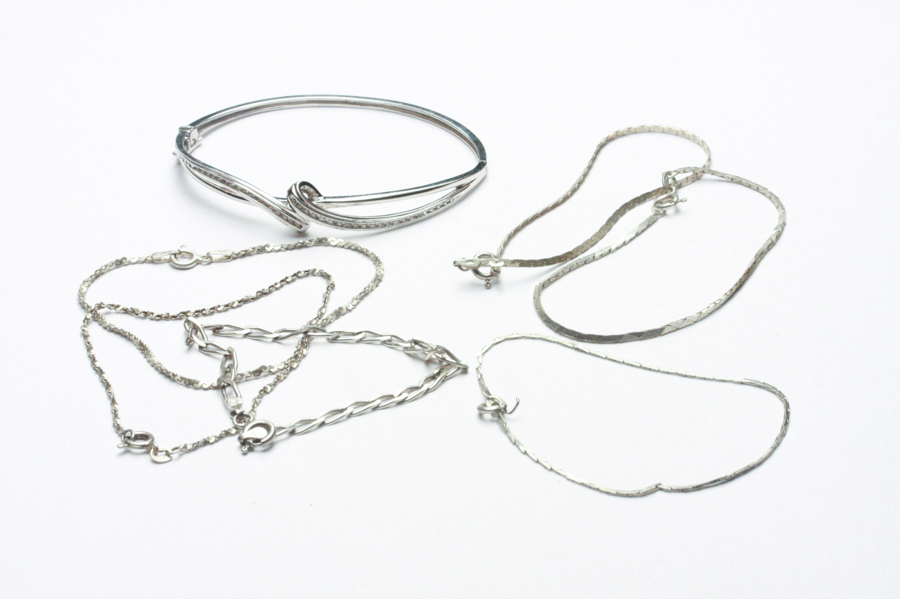 7 Sterling Silver Bracelets