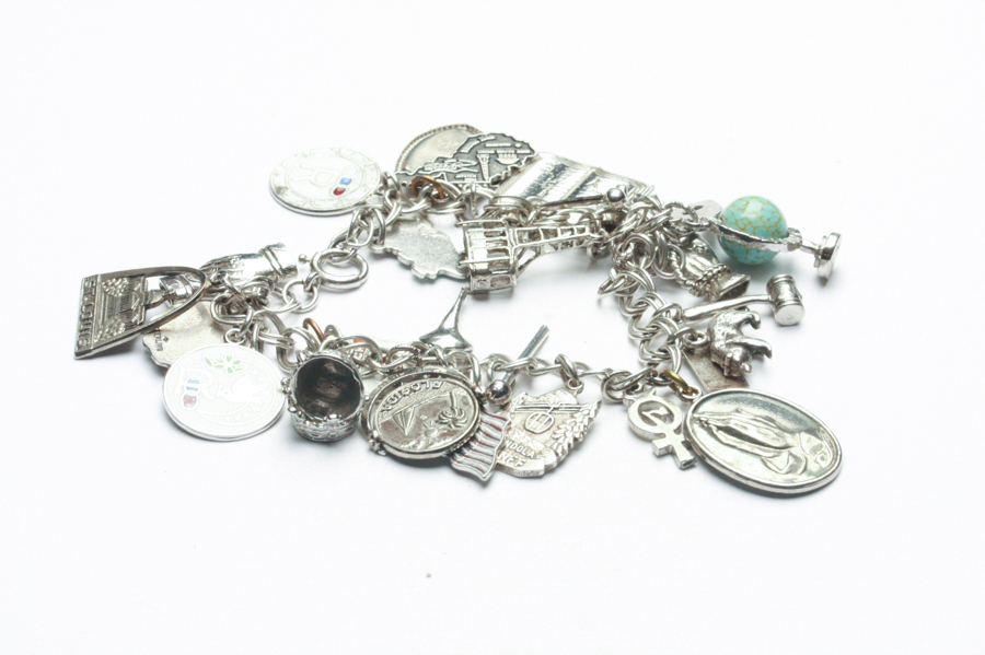 Awesome Sterling Charm Bracelet