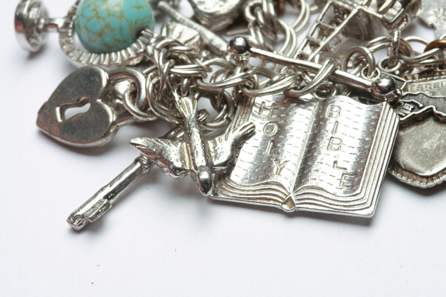 Awesome Sterling Charm Bracelet