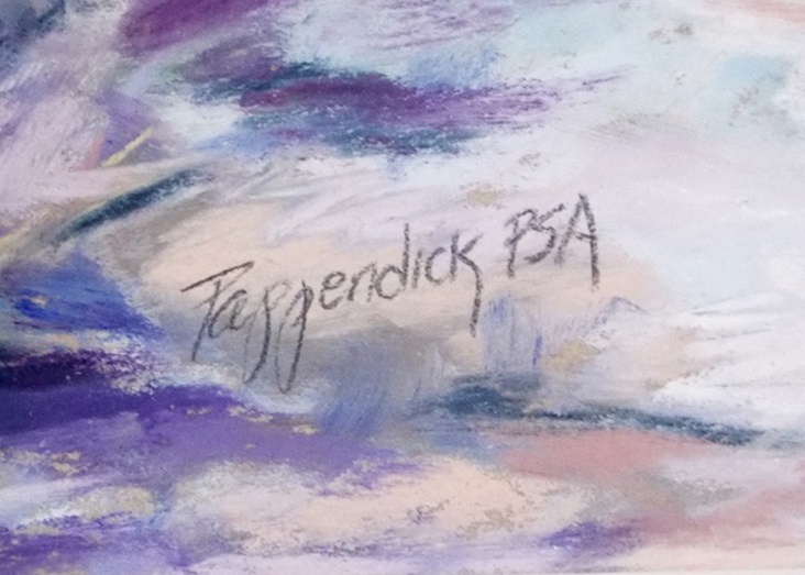 An Original Pastel Drawing by B. Pappendick