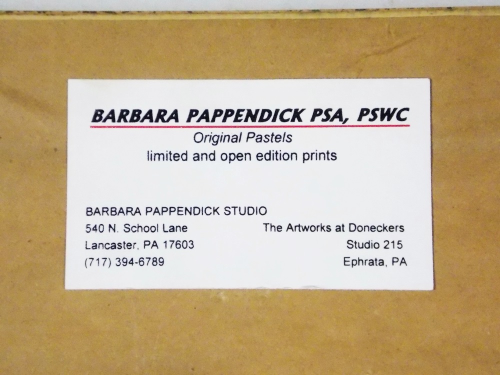 An Original Pastel Drawing by B. Pappendick