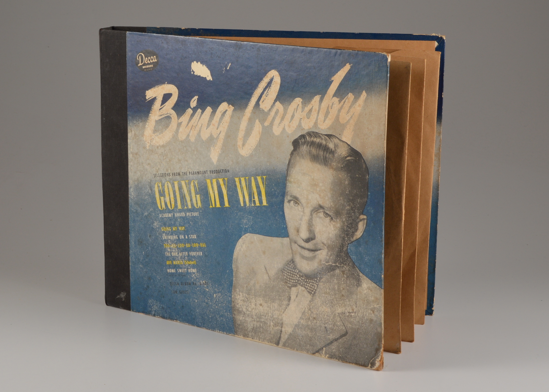 Vintage Bing Crosby "Going My Way," Record Binder