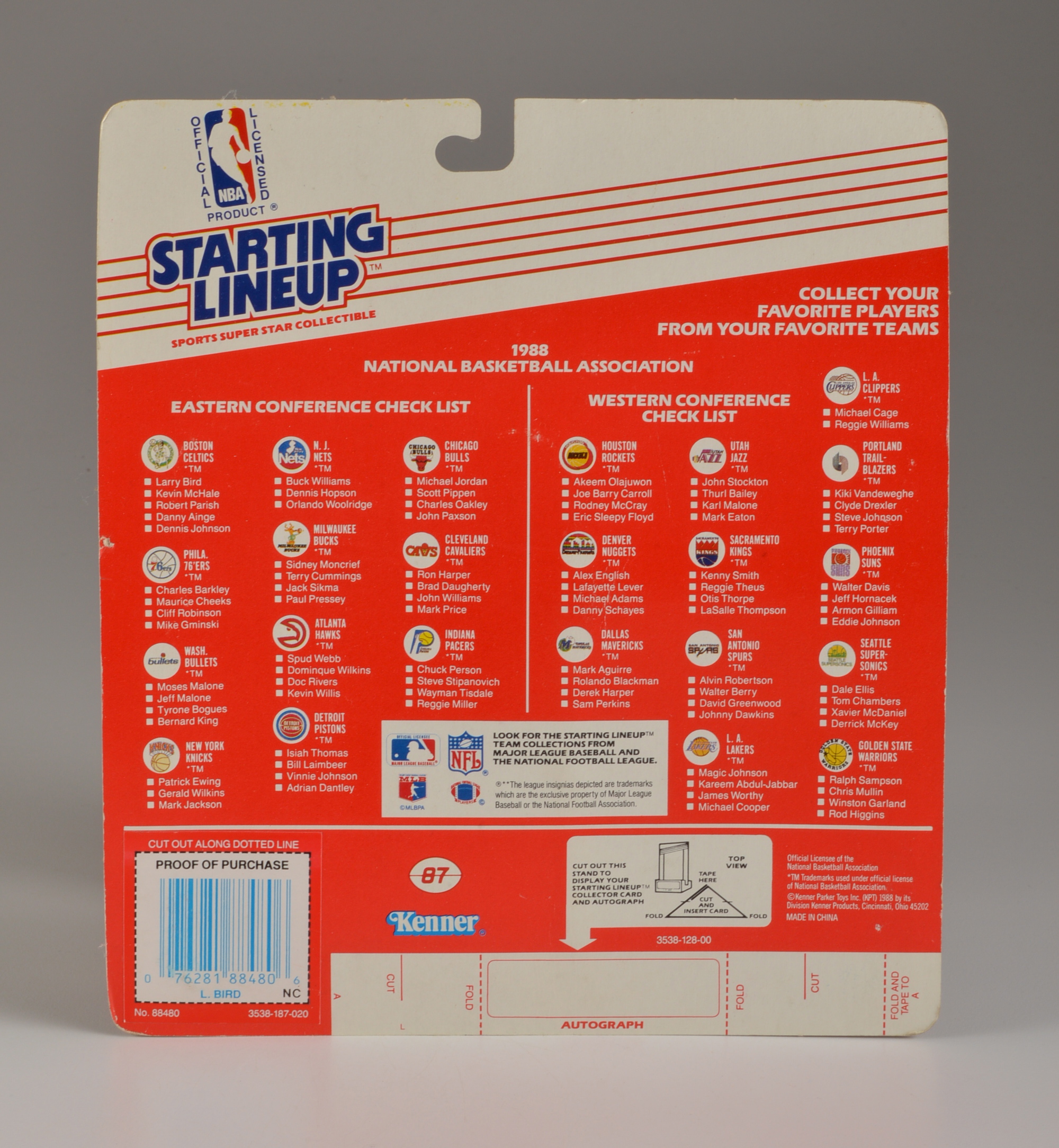 Pair of Starting Line Up Larry Bird Figures 1988