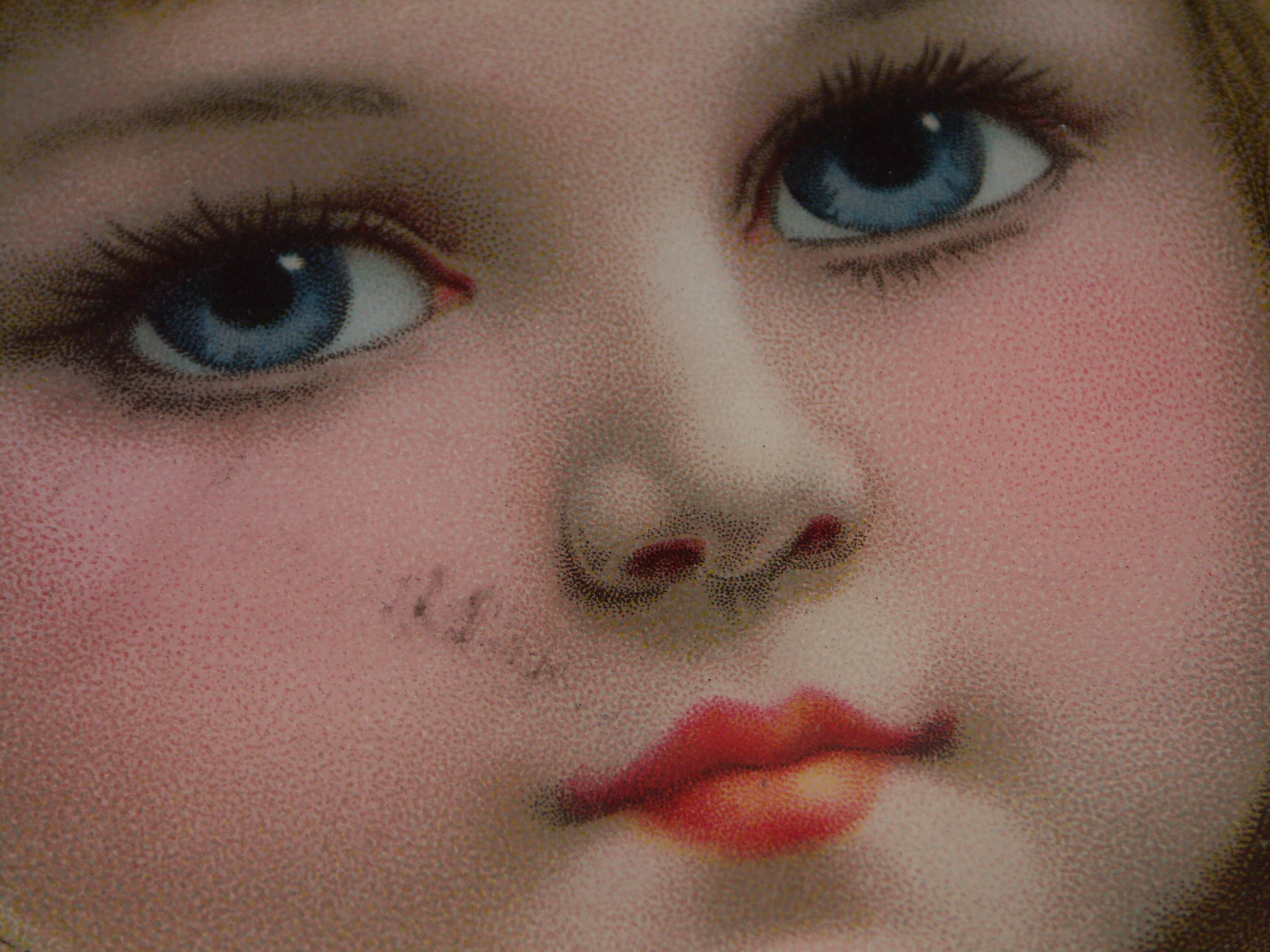 Vintage Victorian Print with Chain Frame