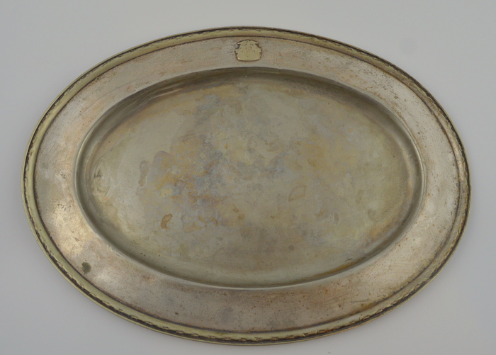 Silver Plate Tray from The Ambassador, Los Angeles, California