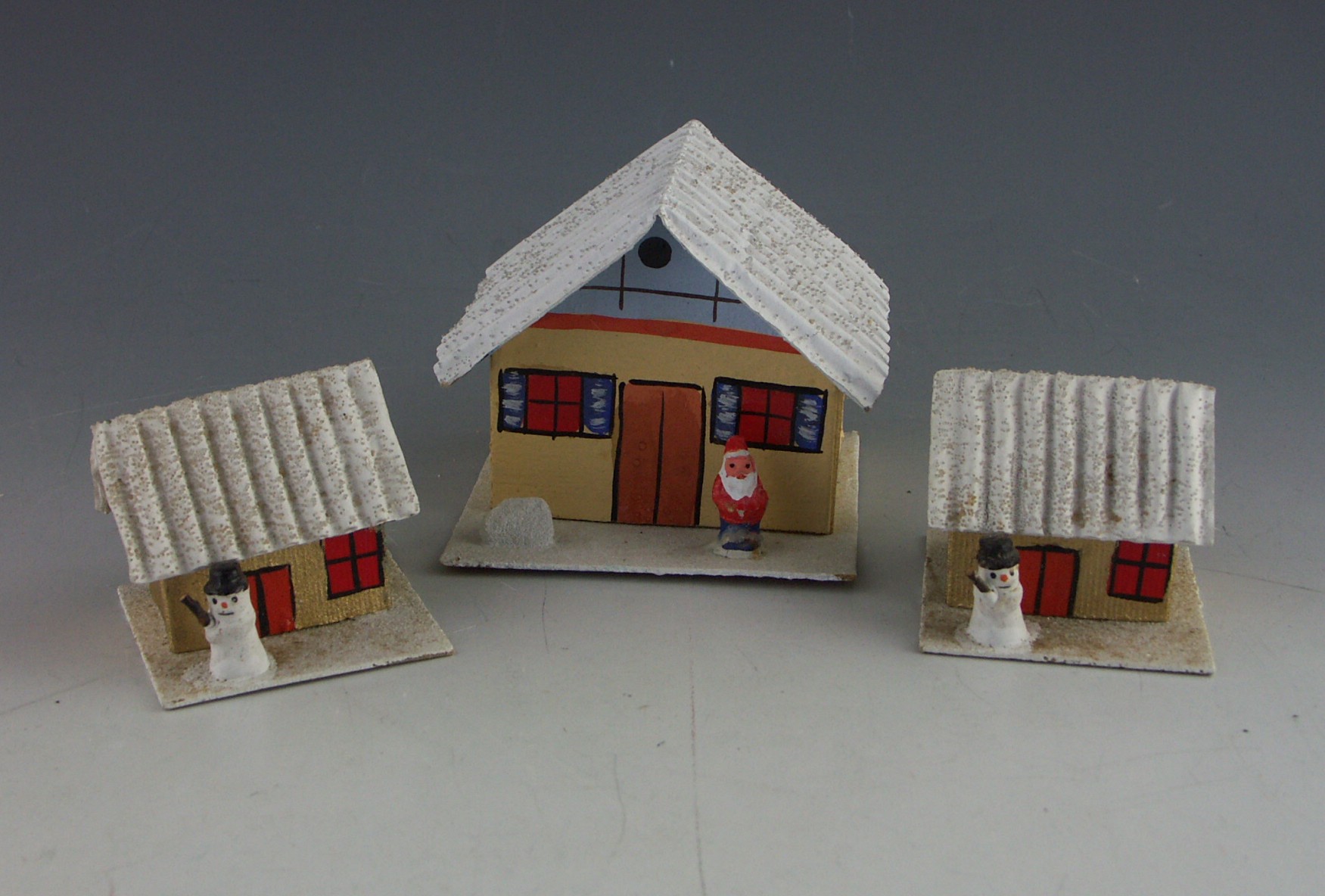 Three Vintage Germany Christmas Candy Boxes