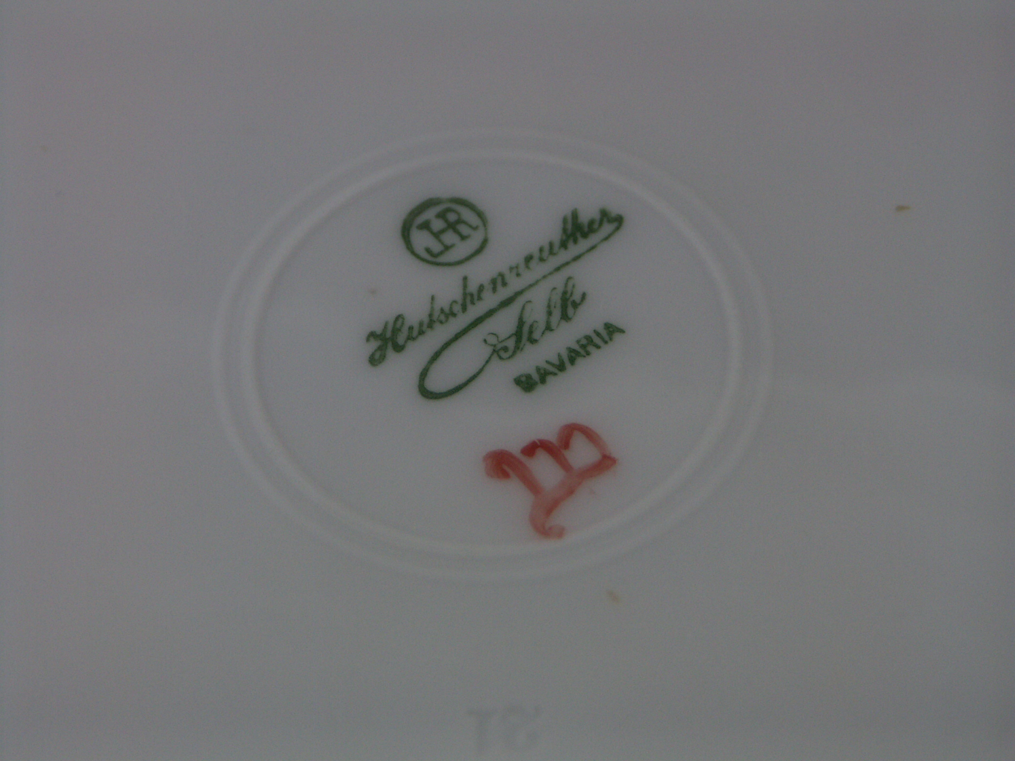 Two Bavaria Porcelain Decorative Plates