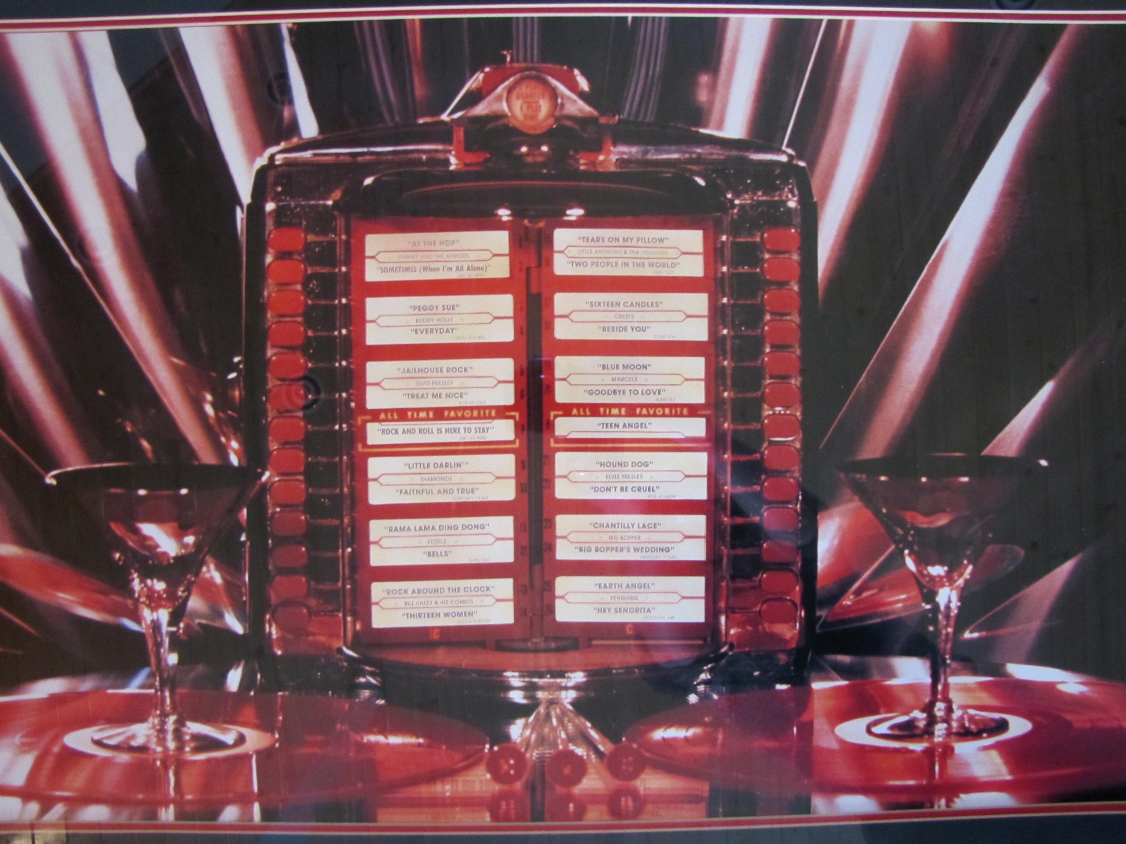 Framed  Jukebox Poster