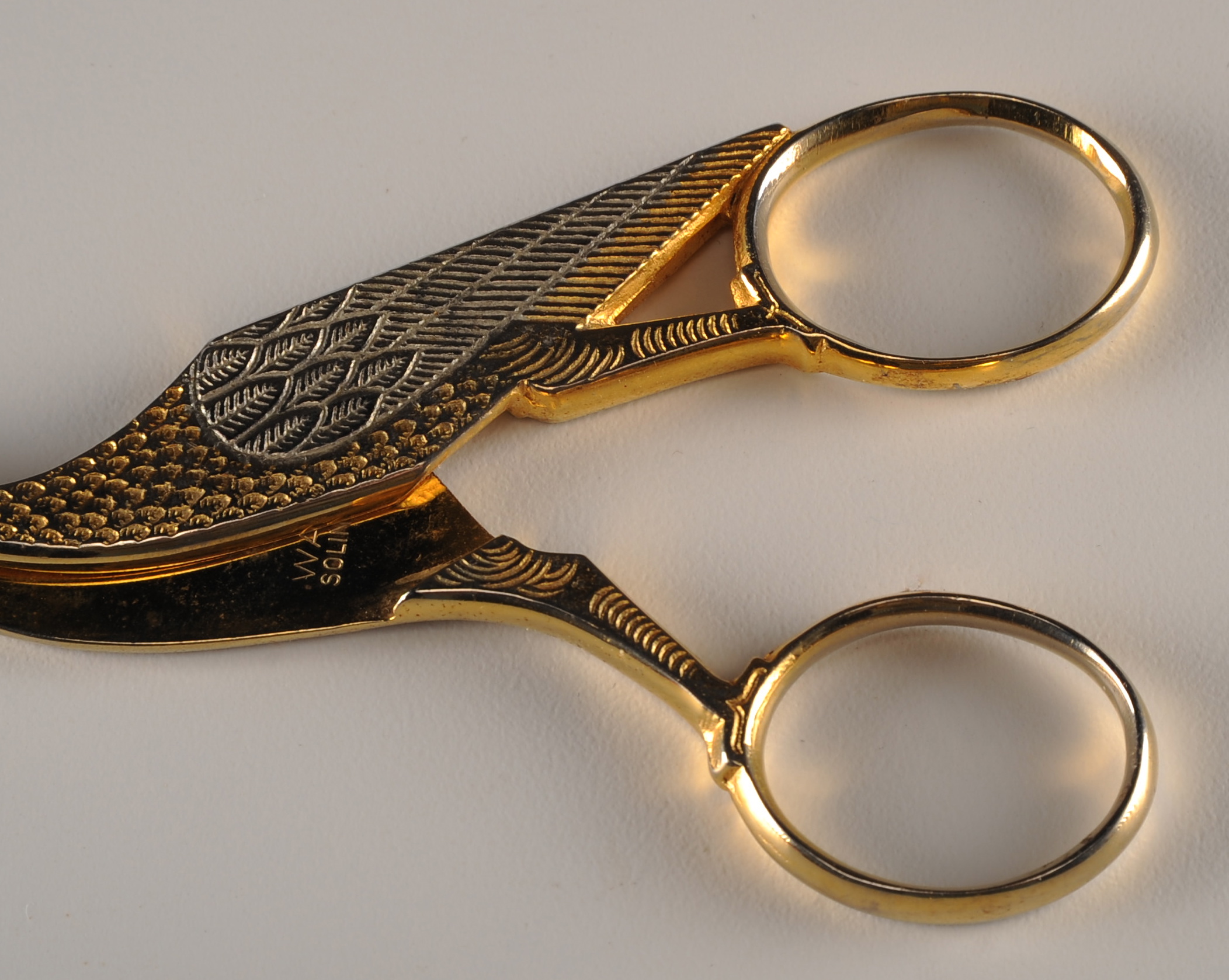 Vintage Solingen Germany Pointed Stork Embroidery Scissors