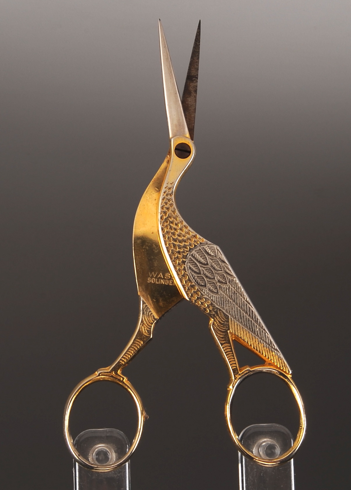 Vintage Solingen Germany Pointed Stork Embroidery Scissors