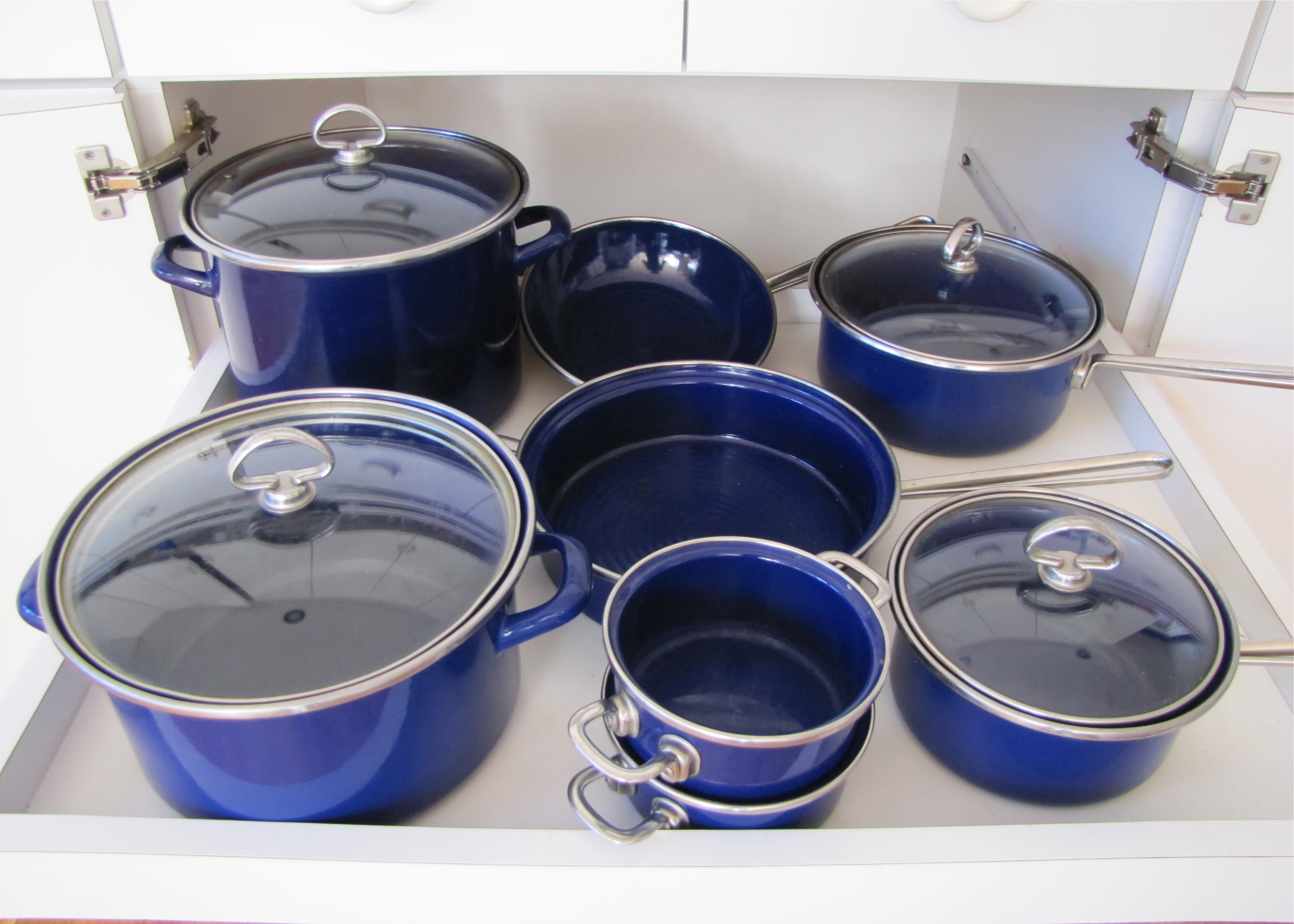 Chantal Cookware 12 Piece Set - Cobalt Blue
