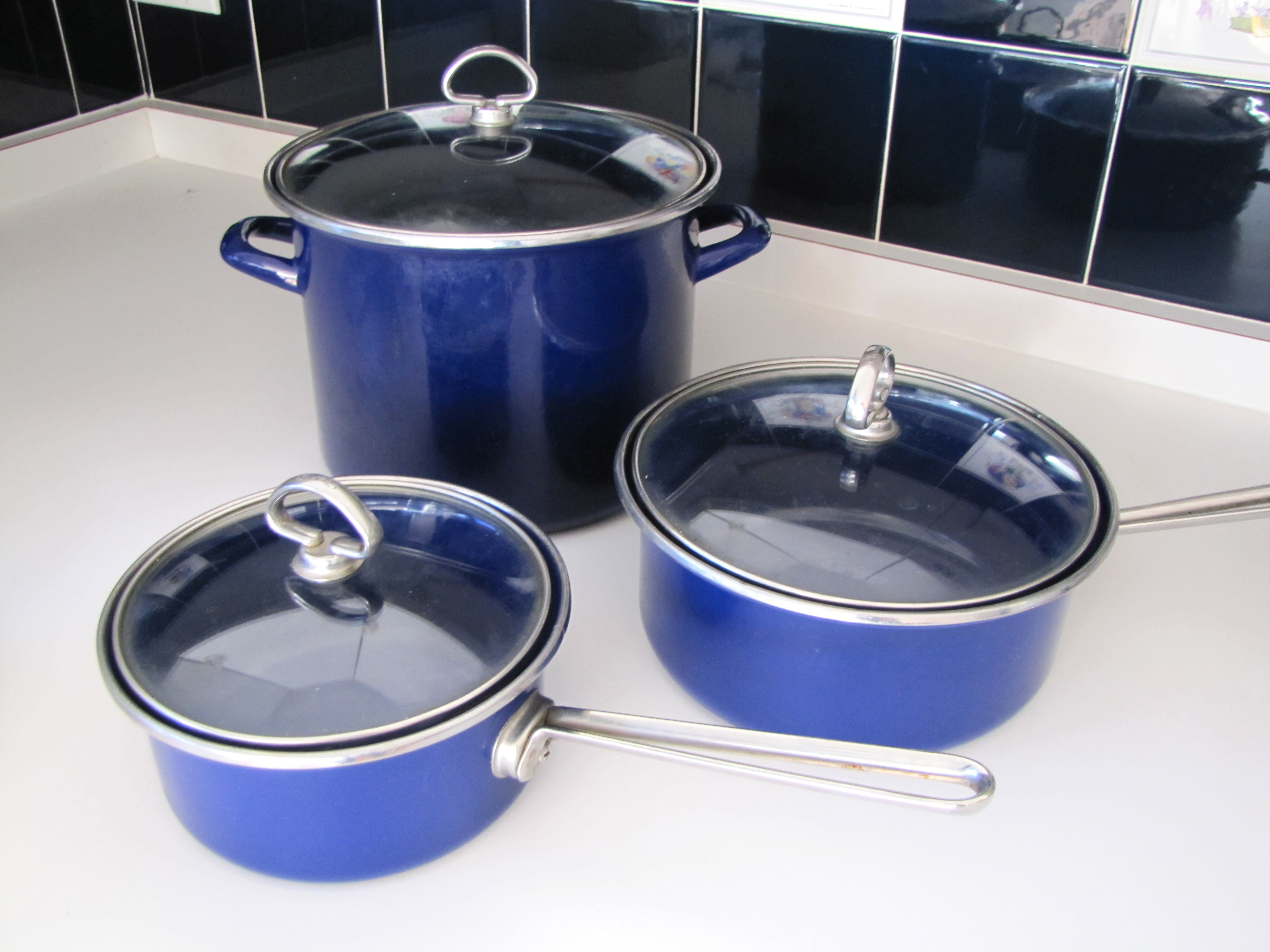 Chantal Cookware 12 Piece Set - Cobalt Blue