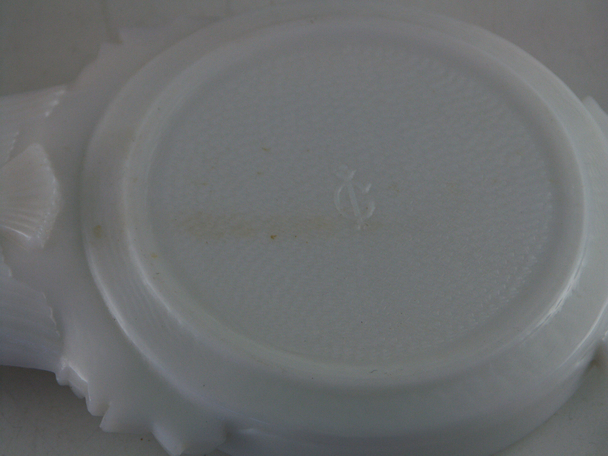 Shelf Lot of White Milk Glass Decorative Items