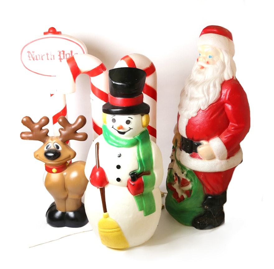 6 Christmas Outdoor Blow Molds