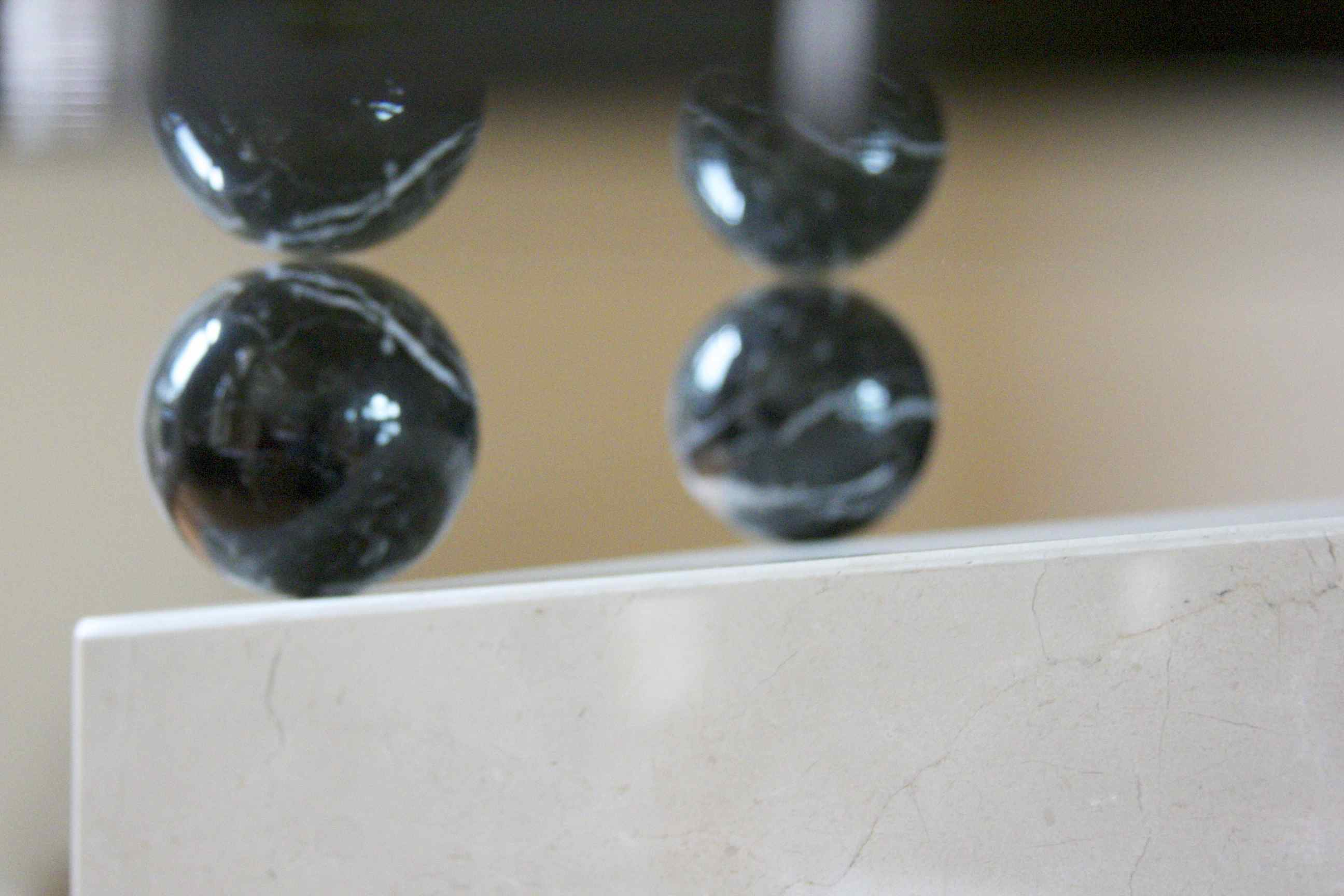 Contemporary Beveled Glass Top Dining Room Table