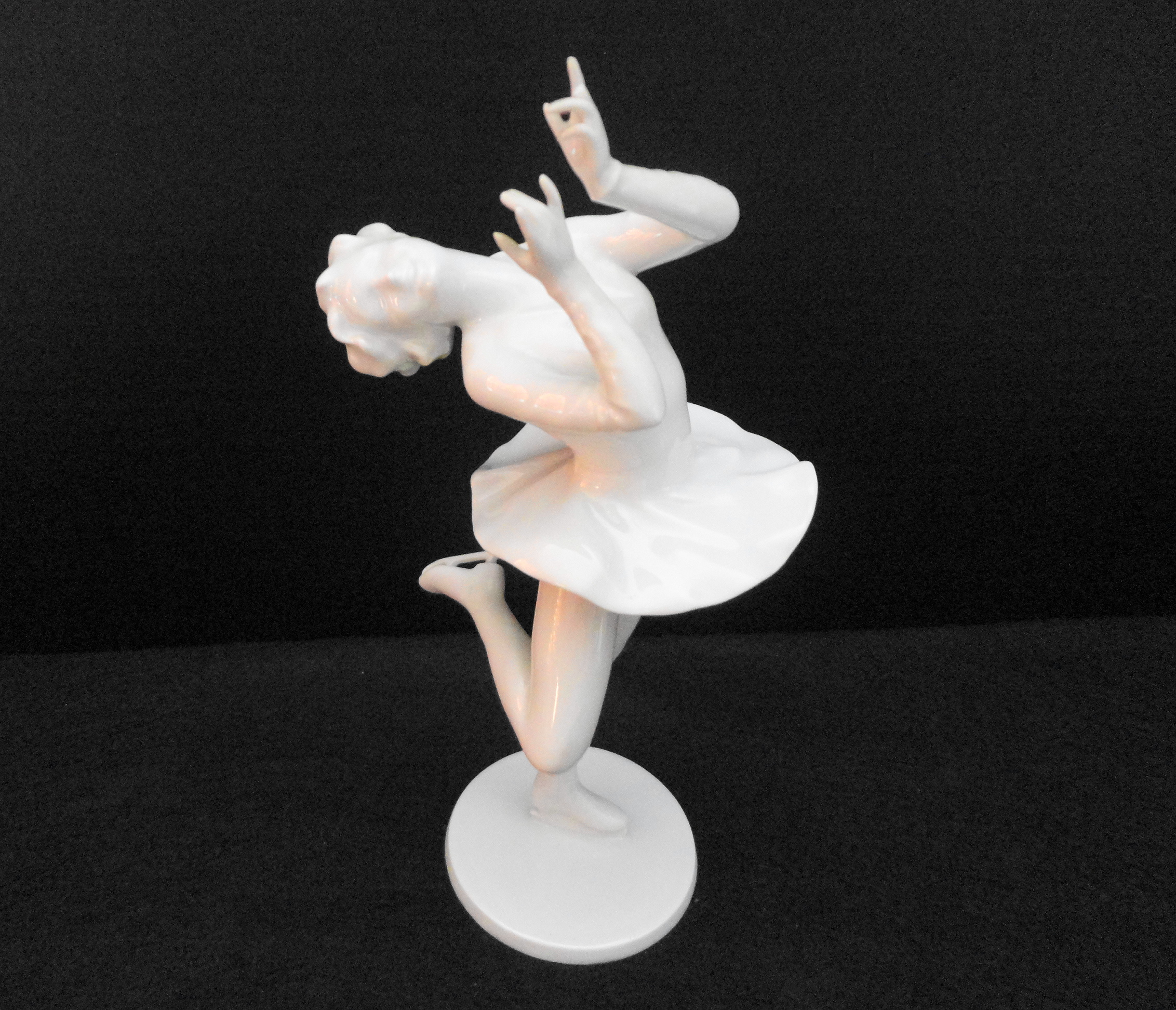 Alka Kunst Porcelain Skater Figurine