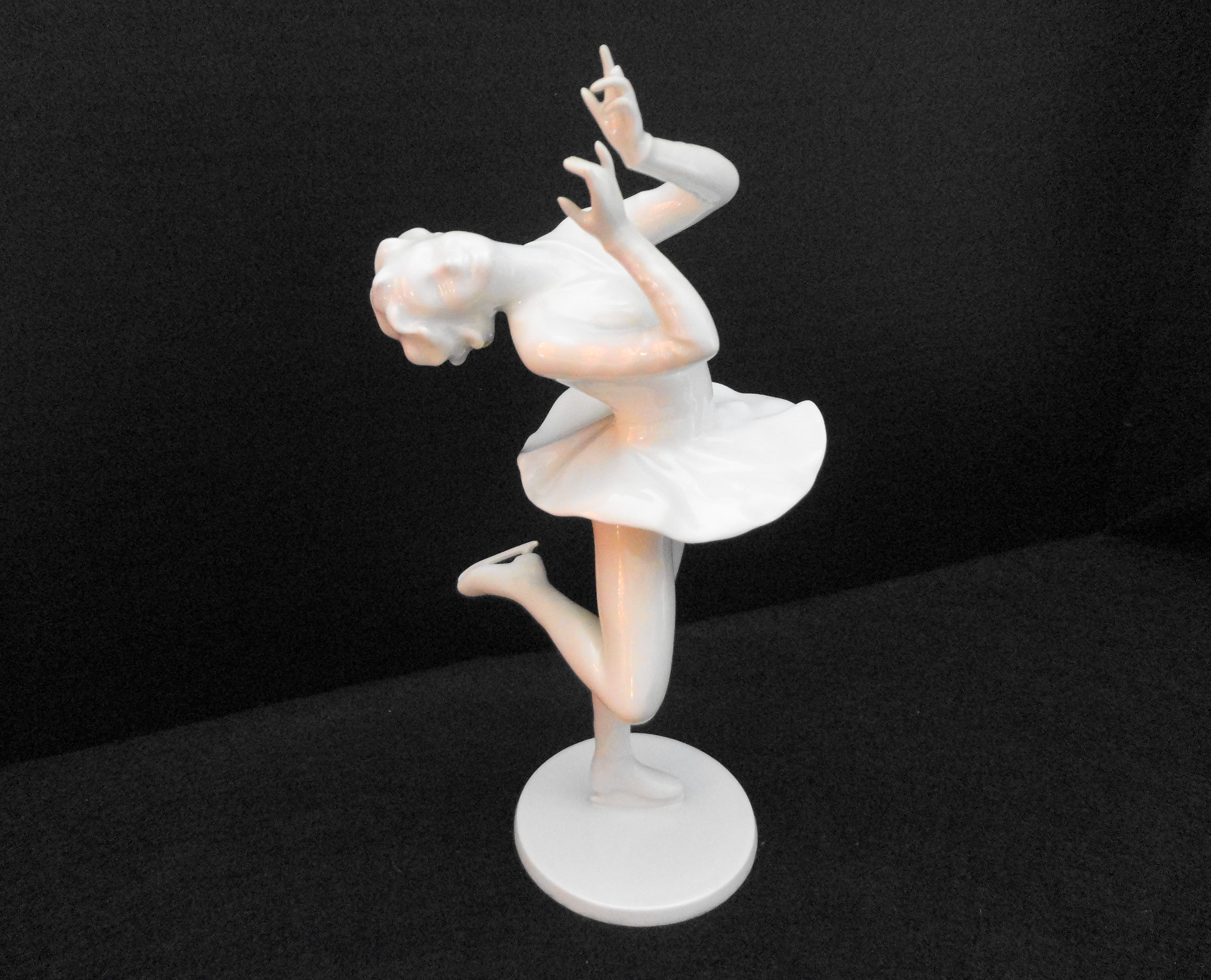 Alka Kunst Porcelain Skater Figurine