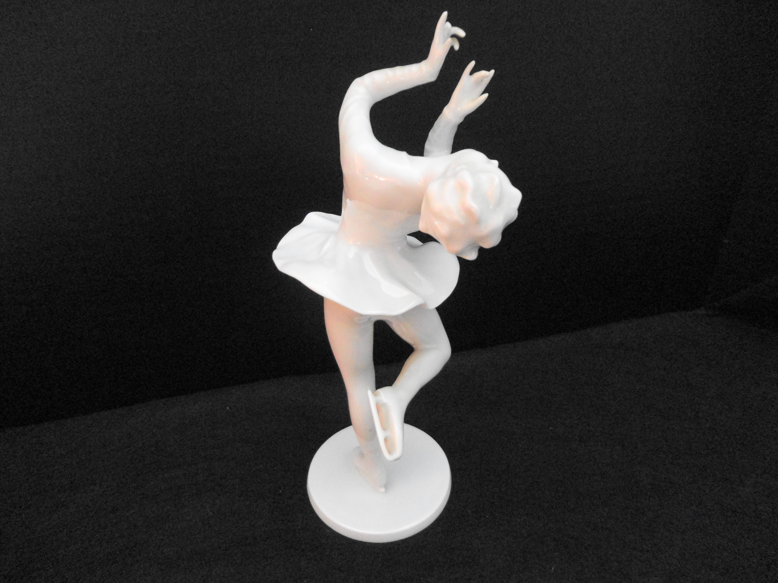 Alka Kunst Porcelain Skater Figurine