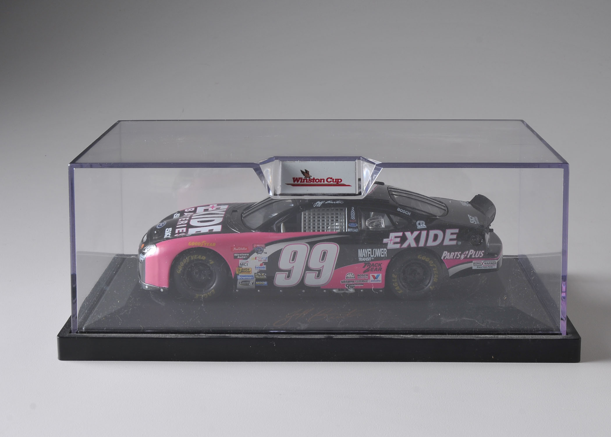 1997 Jeff Burton Signed 1/24 Diecast #99 Exide Batteries Car