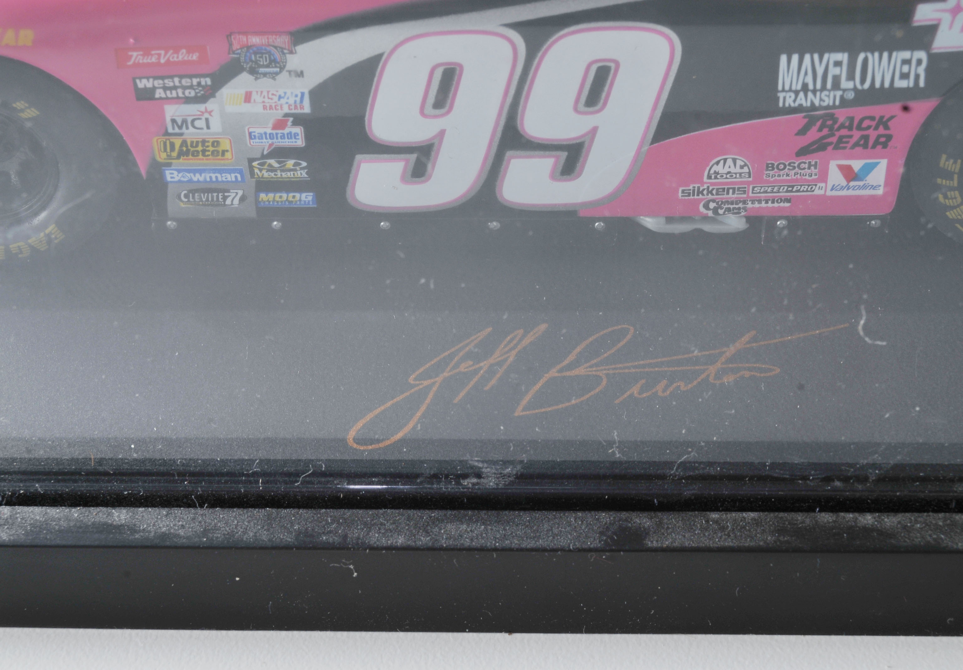 1997 Jeff Burton Signed 1/24 Diecast #99 Exide Batteries Car