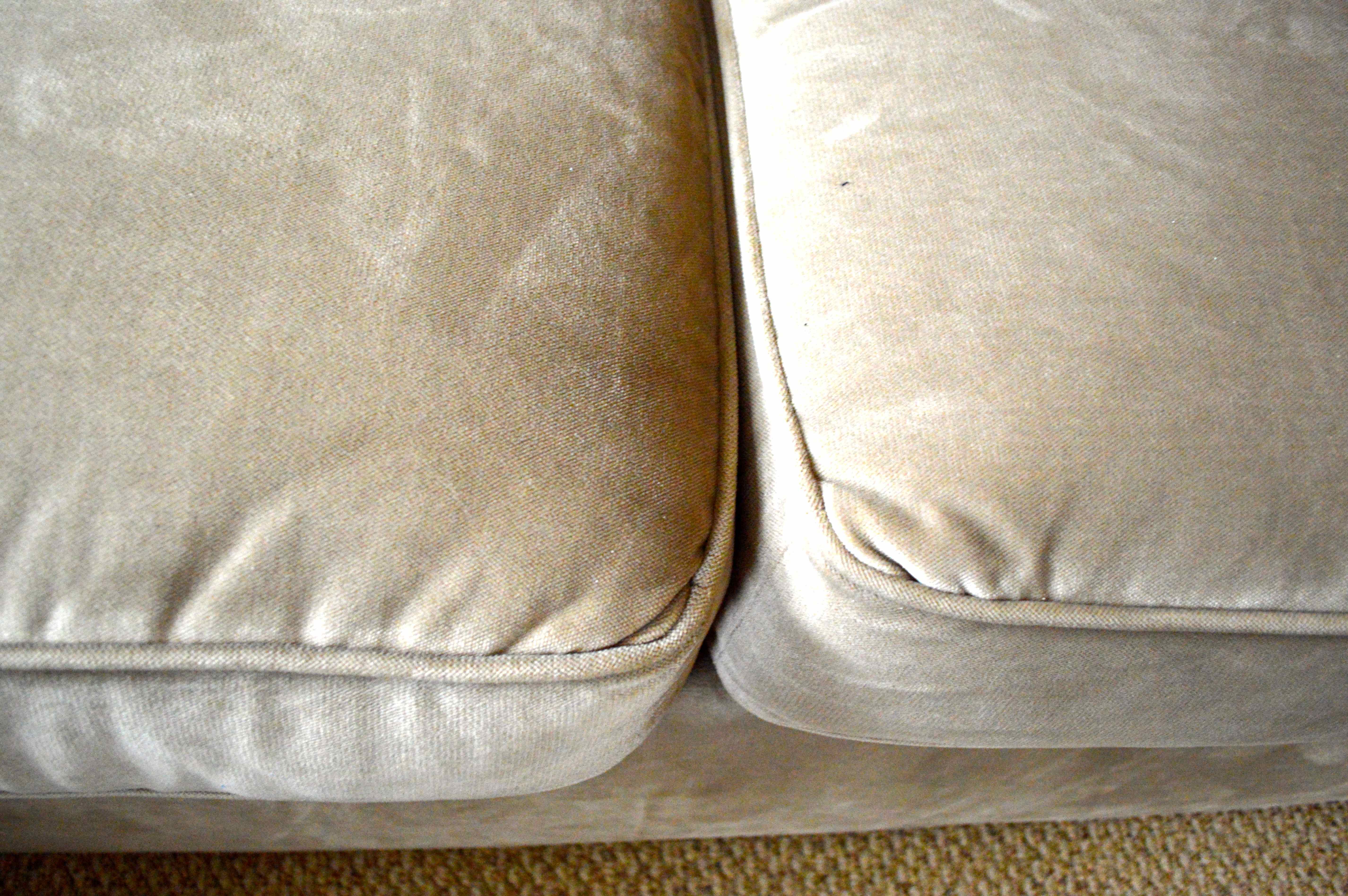 Tan Microfiber Sectional Sofa "L" with Matching Throw Pillows