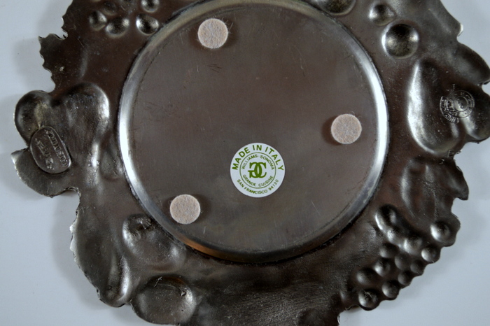 Antique Brass Candlestick, Antique Brass Single Handle Vase, Pewter Wine Coaster