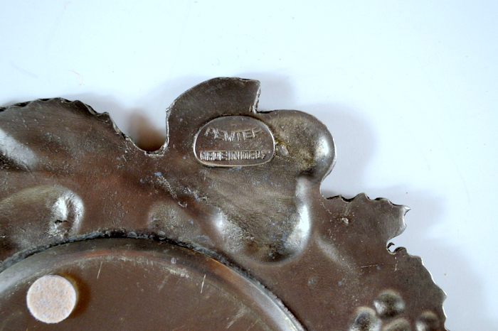 Antique Brass Candlestick, Antique Brass Single Handle Vase, Pewter Wine Coaster