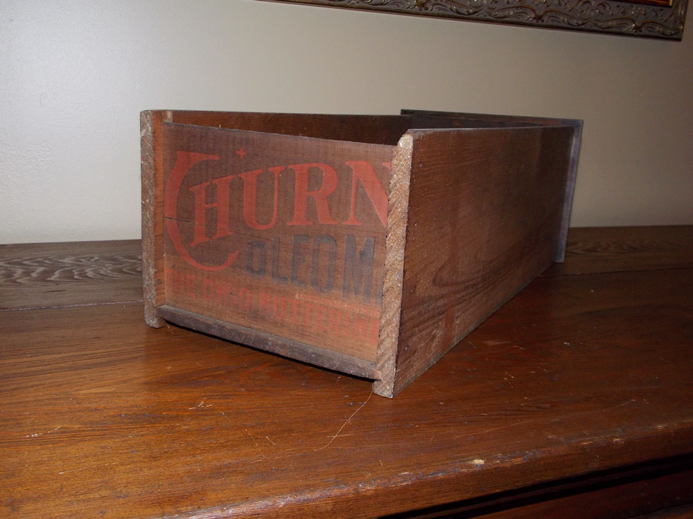 A Vintage Oak Sideboard with Drawers Constructed From Old Crates