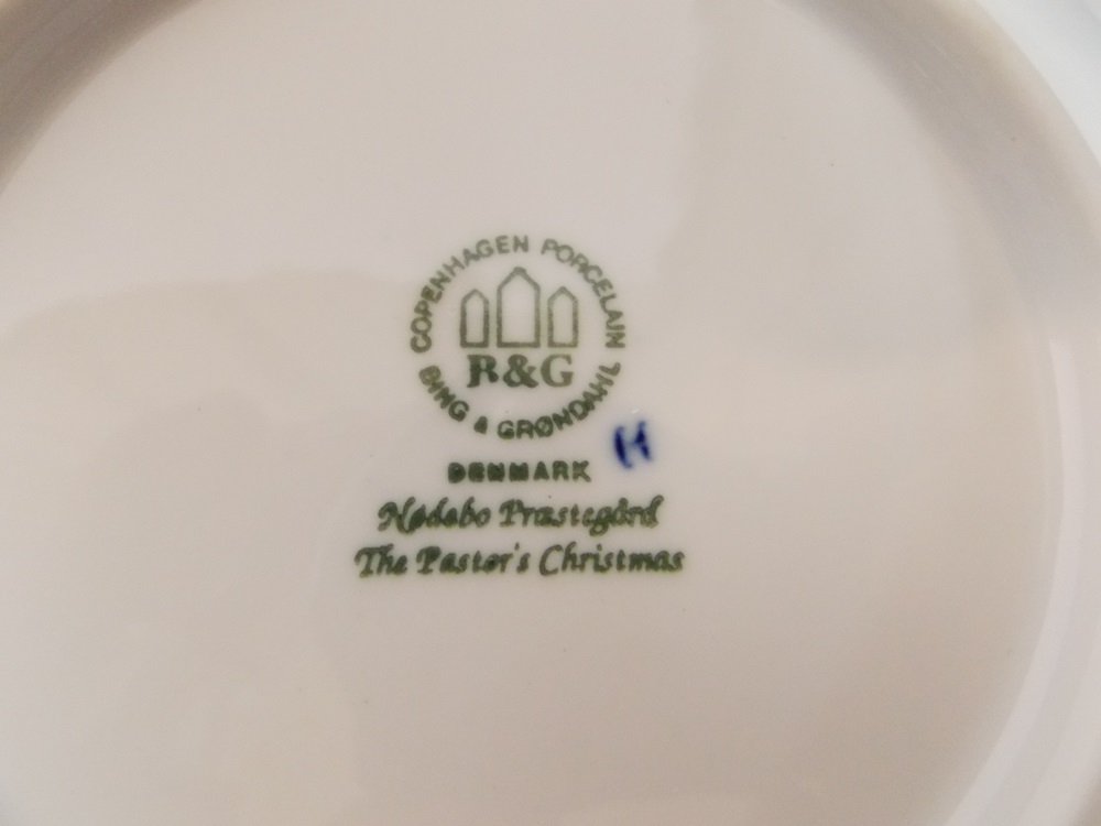 Nine Bing and Grondahl Christmas Plates