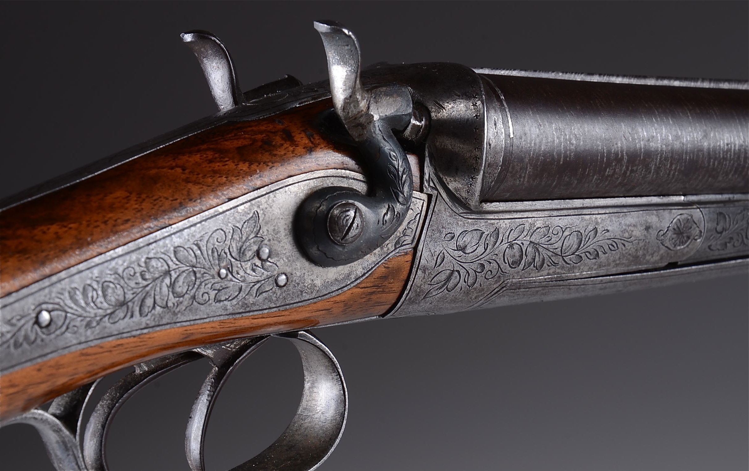 Antique Pinfire Double Barrel Shotgun