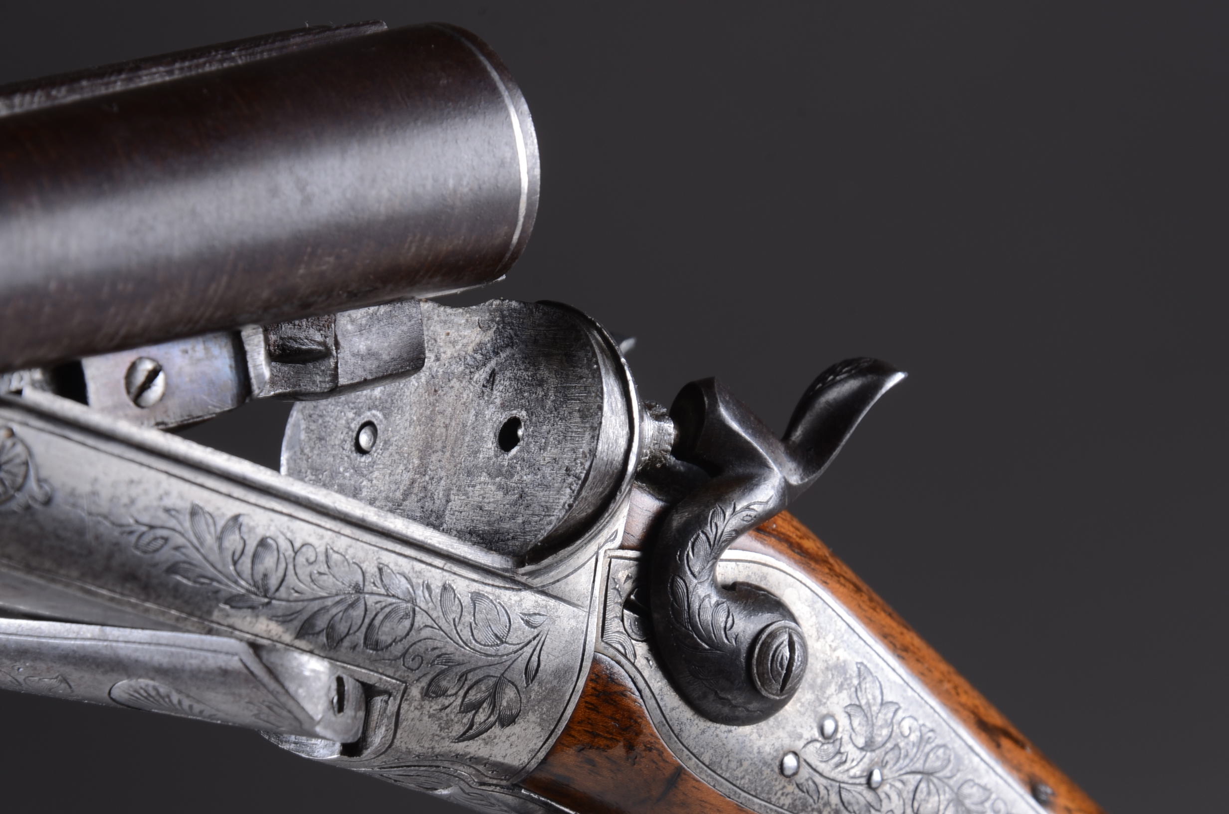 Antique Pinfire Double Barrel Shotgun