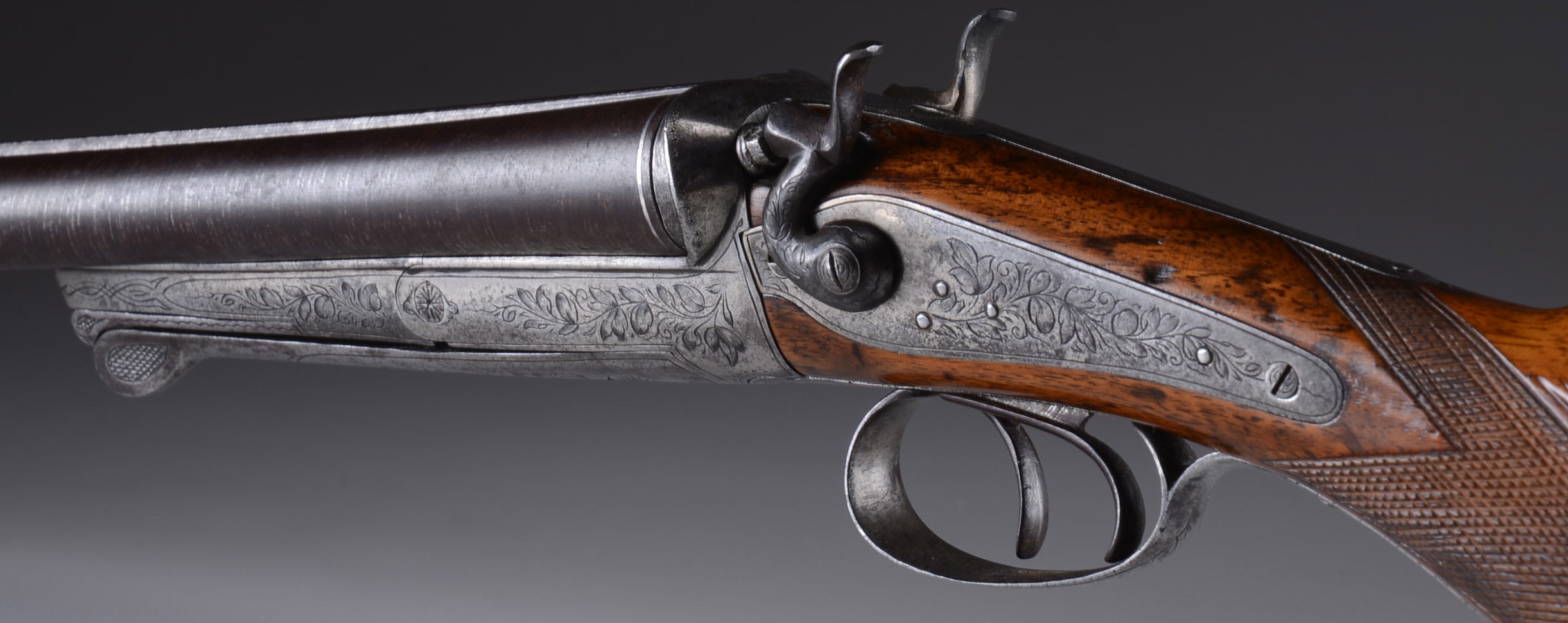 Antique Pinfire Double Barrel Shotgun