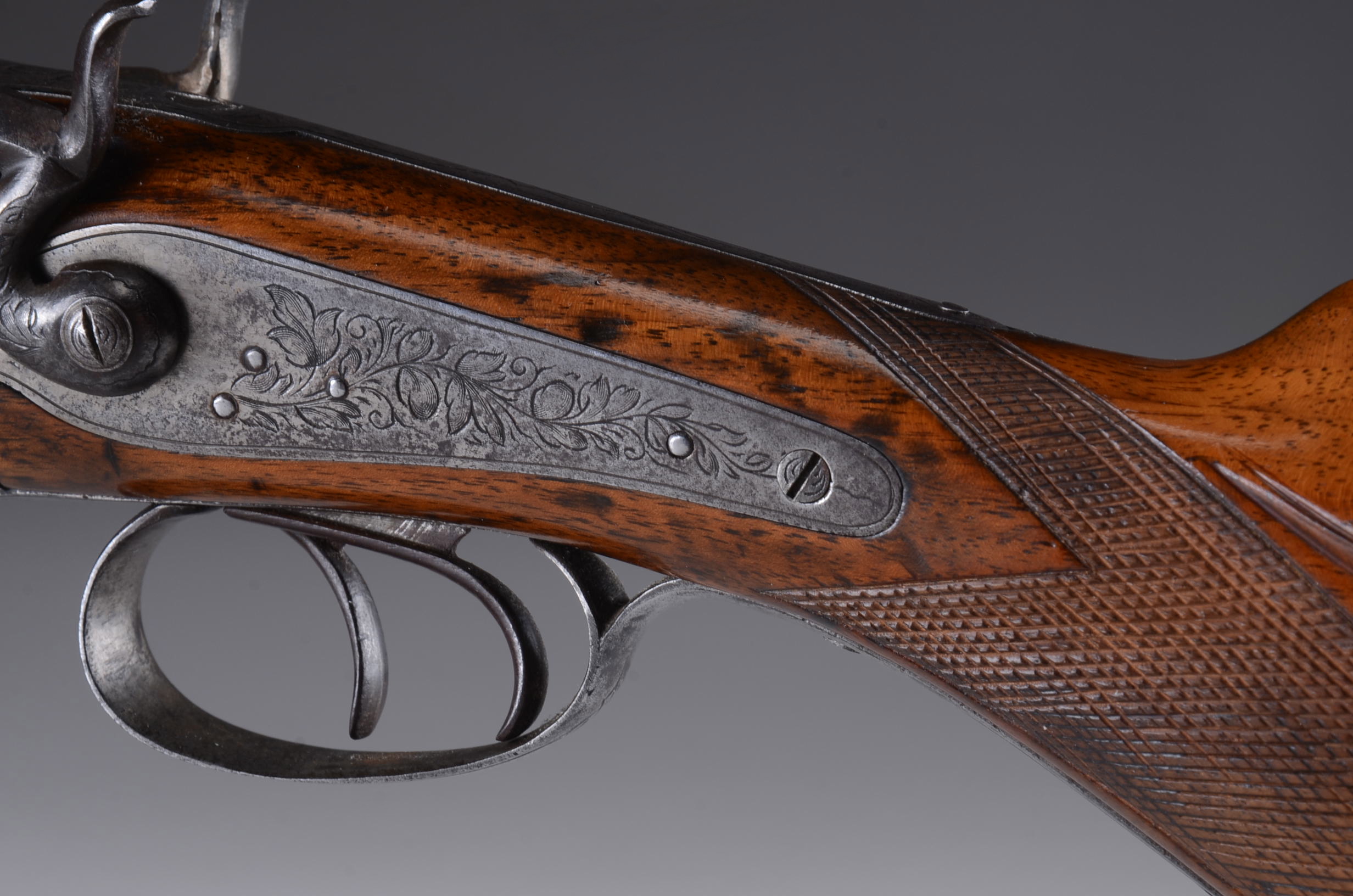 Antique Pinfire Double Barrel Shotgun