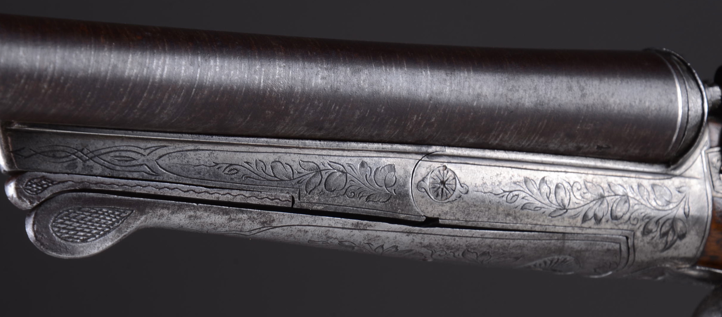 Antique Pinfire Double Barrel Shotgun