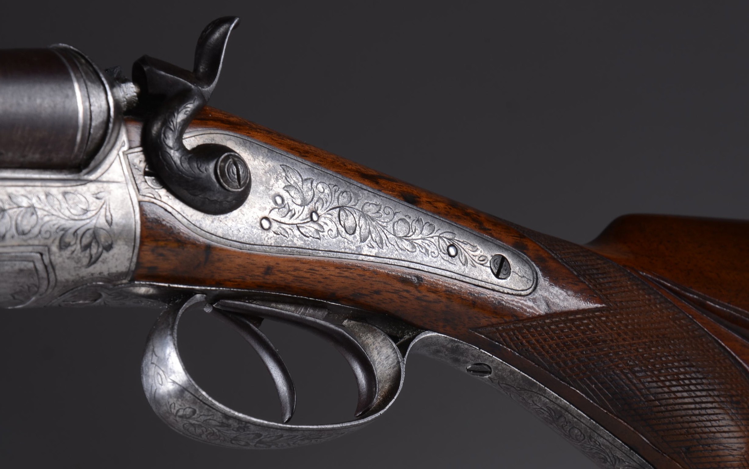 Antique Pinfire Double Barrel Shotgun