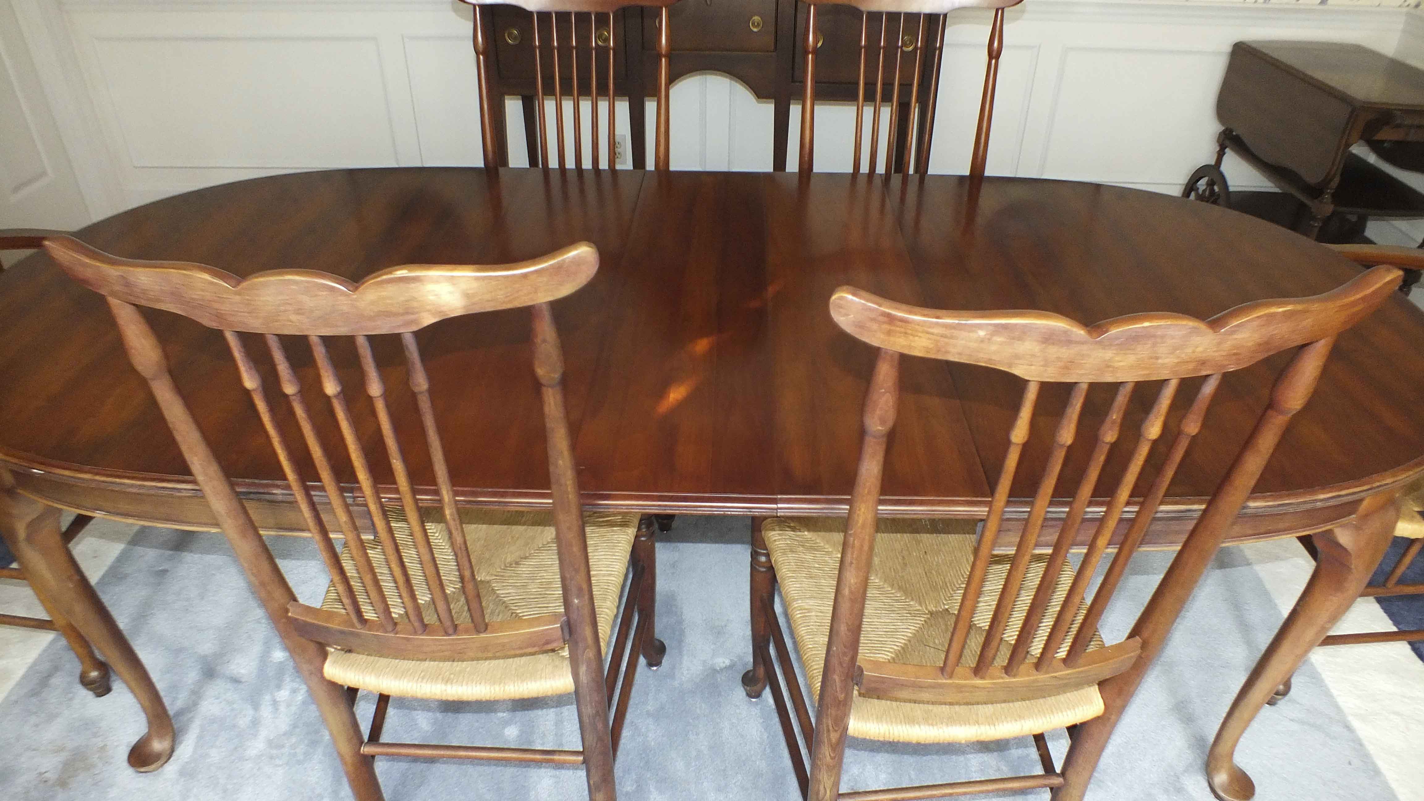 Pennsylvania House Dining Table and Chairs