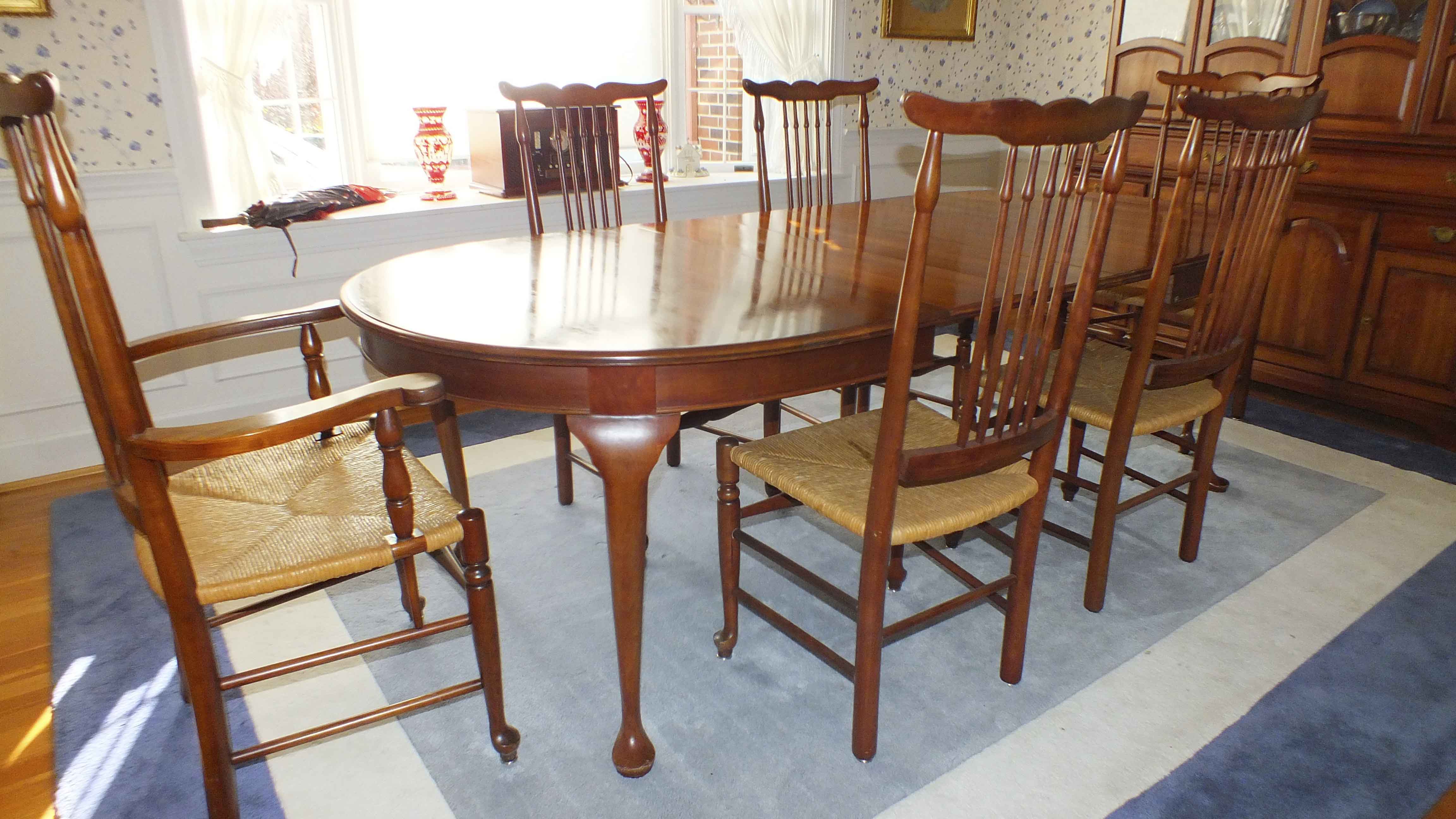 Pennsylvania House Dining Table and Chairs