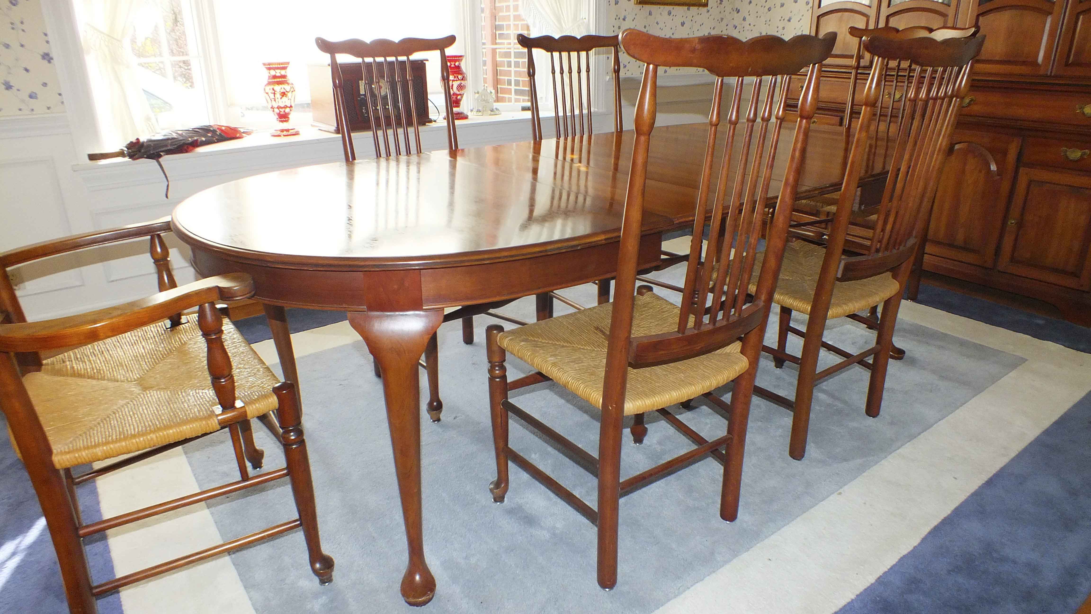 Pennsylvania House Dining Table and Chairs