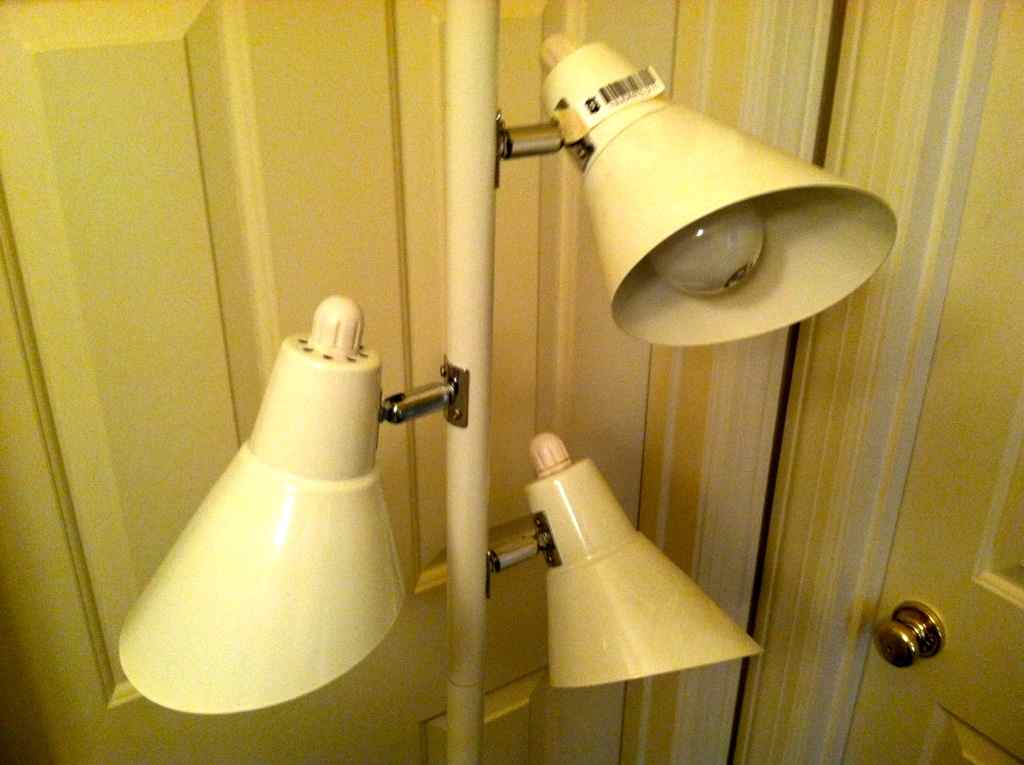 Floor Lamp with 3 Shaded Lights
